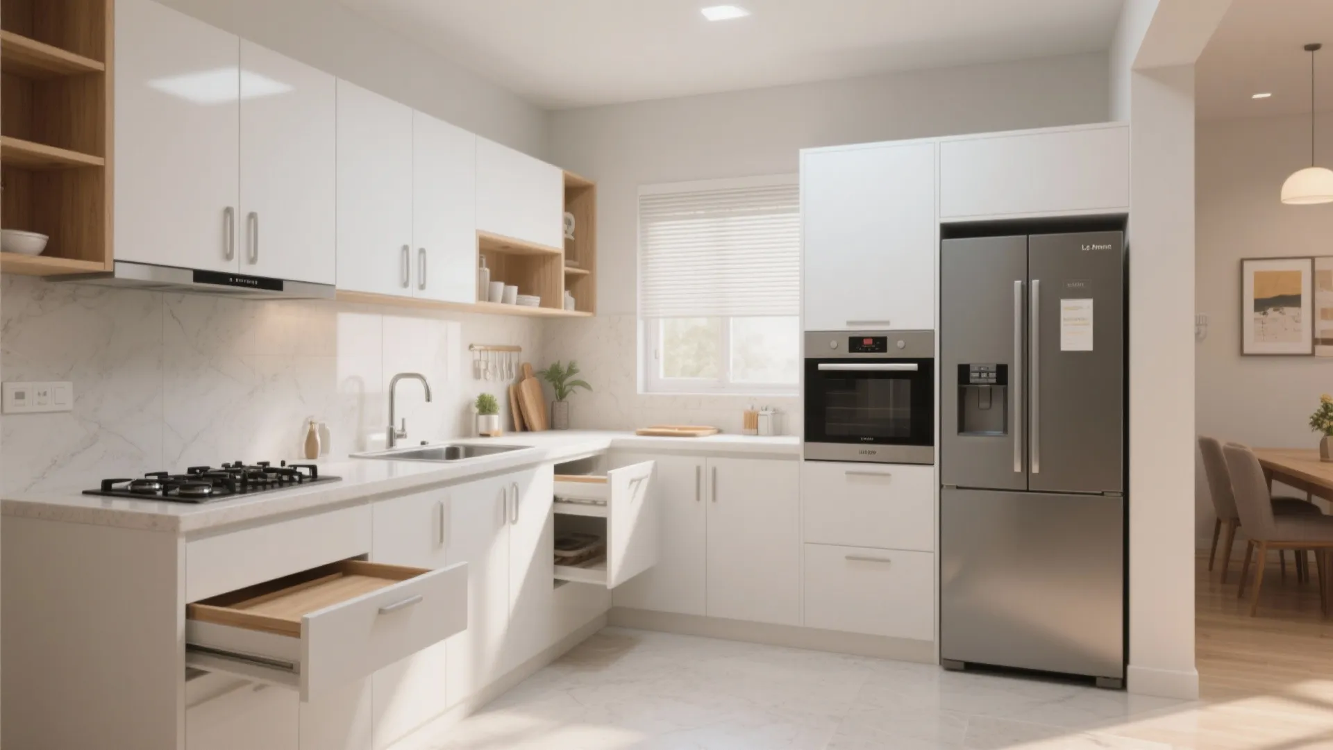 L-Shaped Layout to Unlock Counter Space