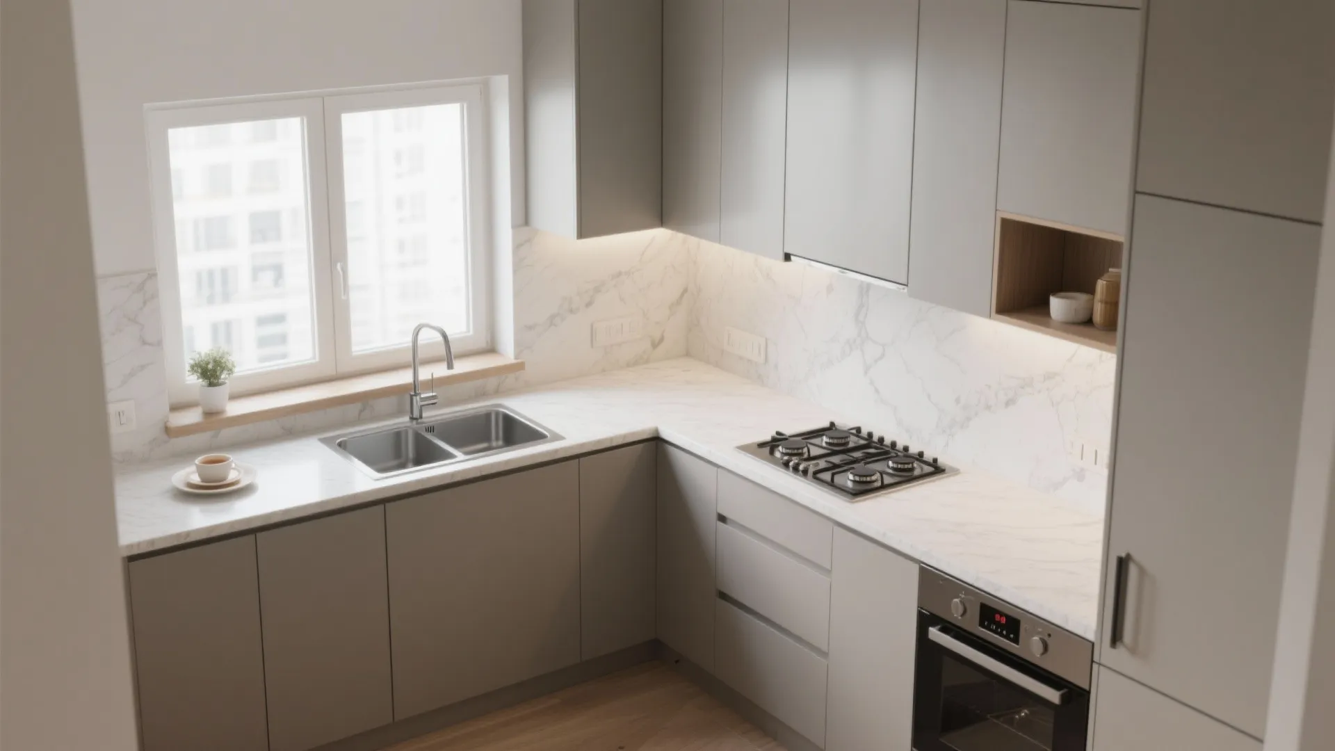 L-Shaped Layout to Unlock Counter Space