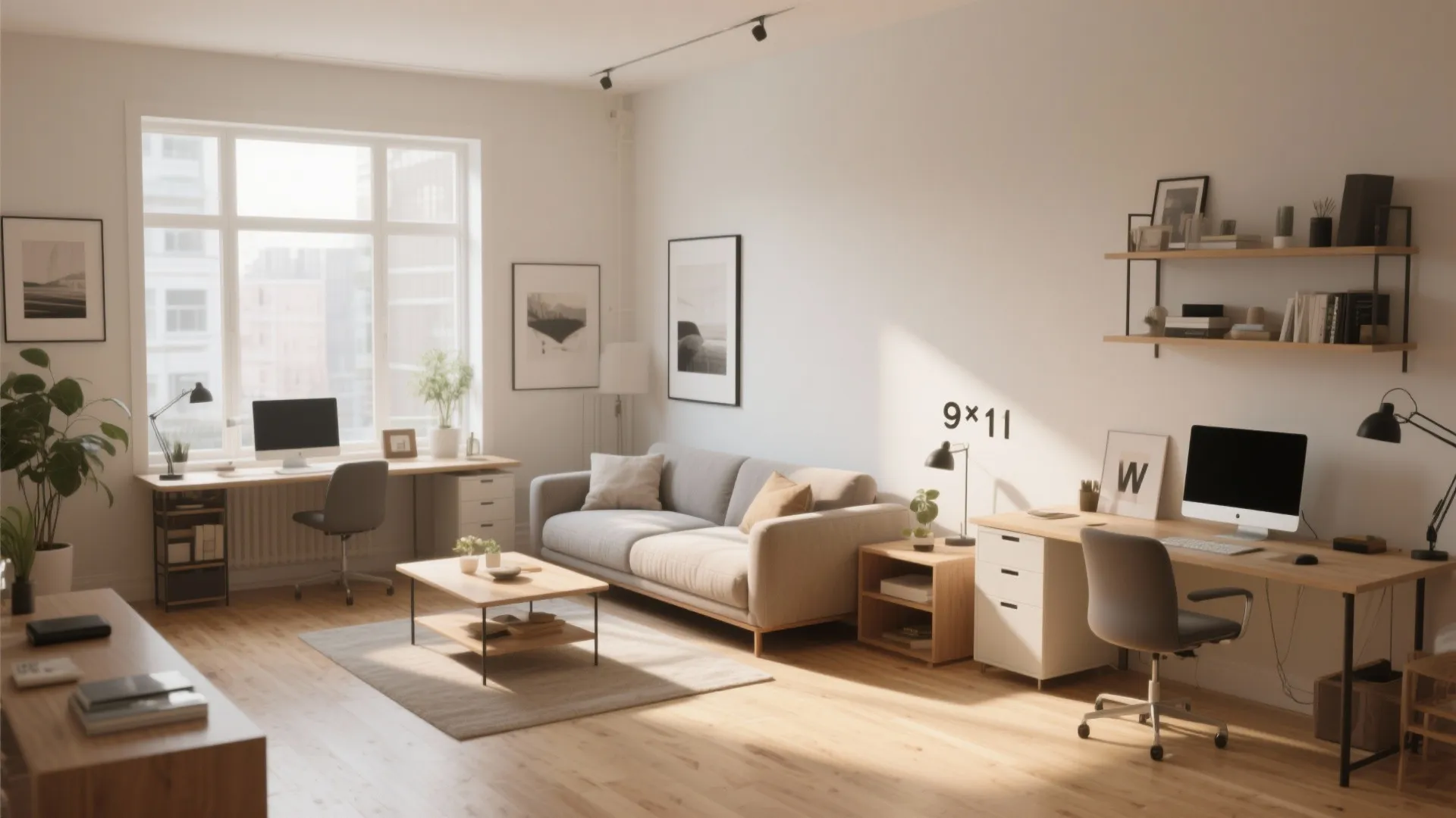 L-Shaped Layout to Define Zones