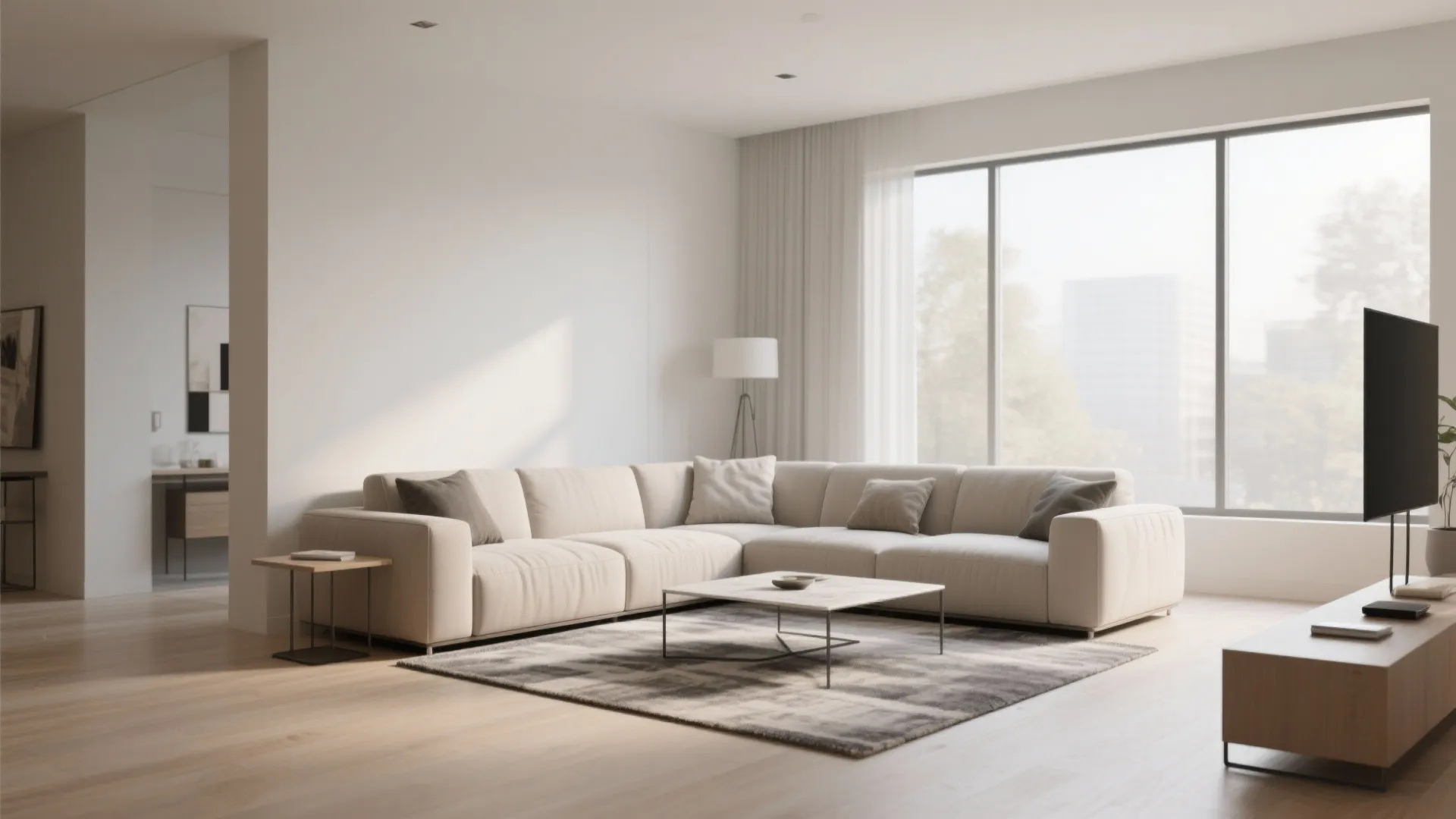 L-Shaped Furniture Layout