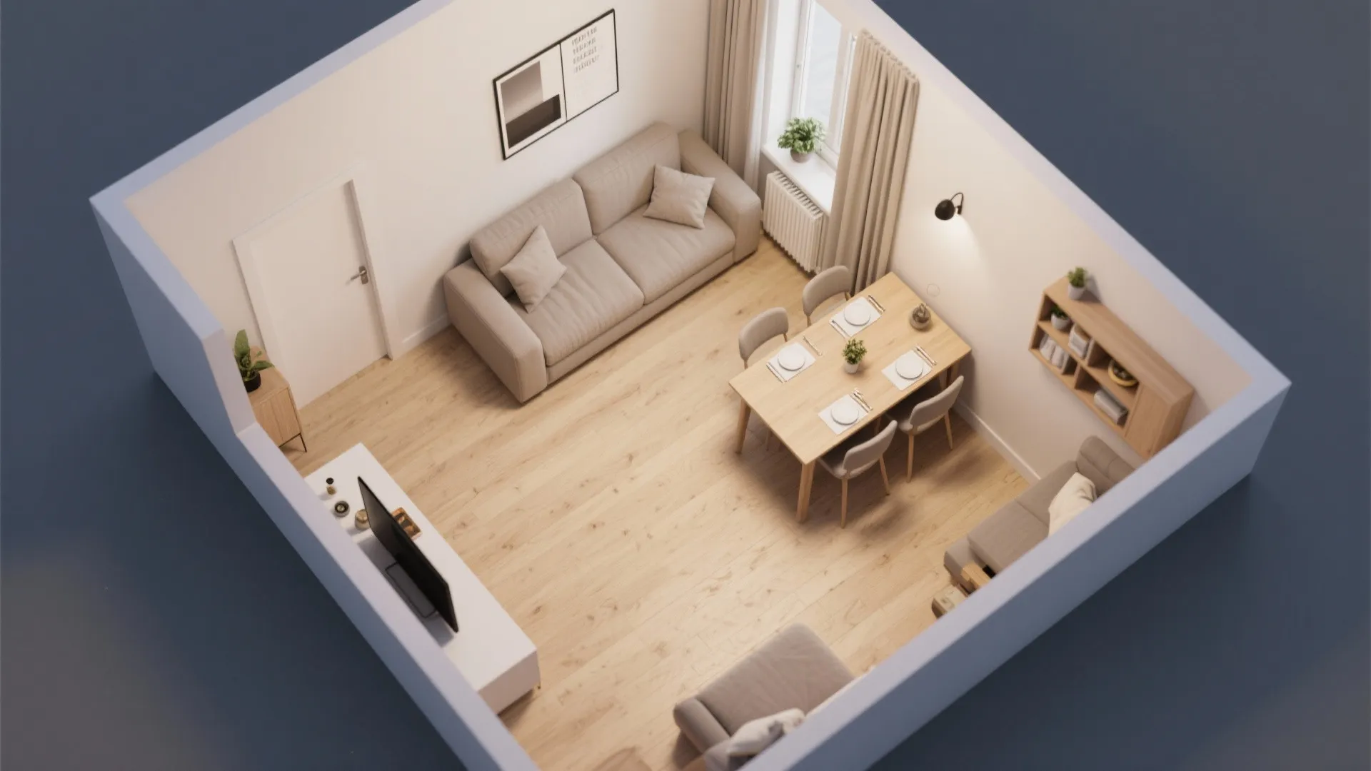 5. L-Shaped Layout for Flow