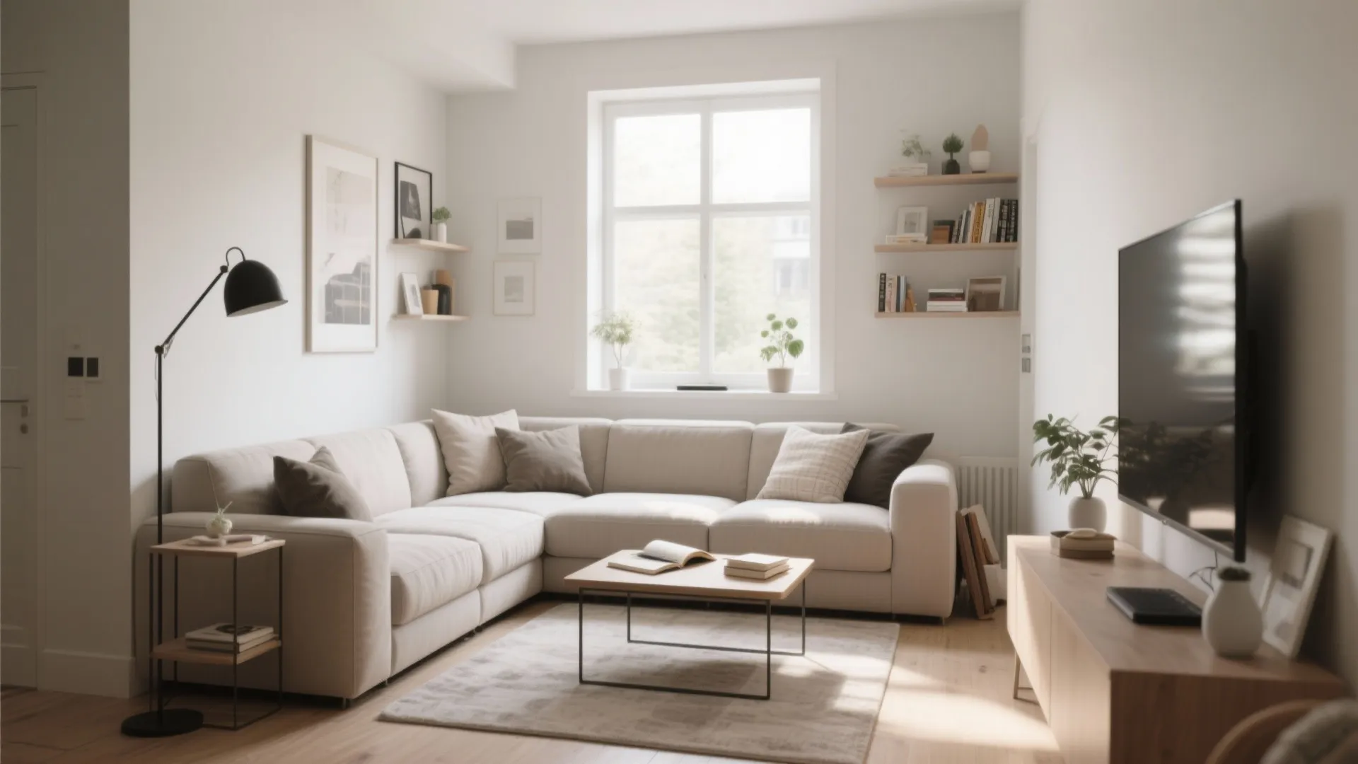 7. L-Shaped Furniture Layout