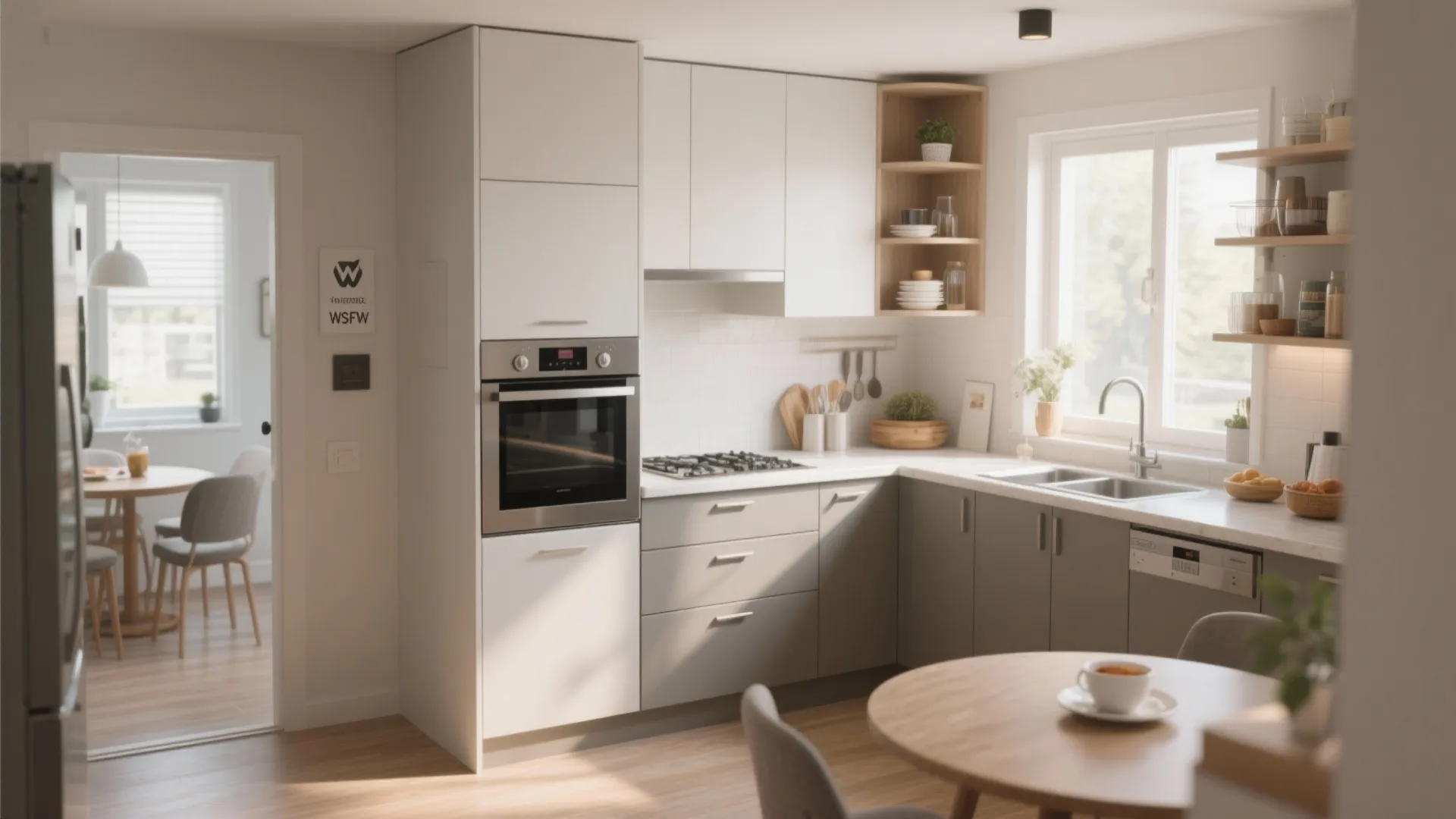 L-Shaped Layout for Extra Counter Space