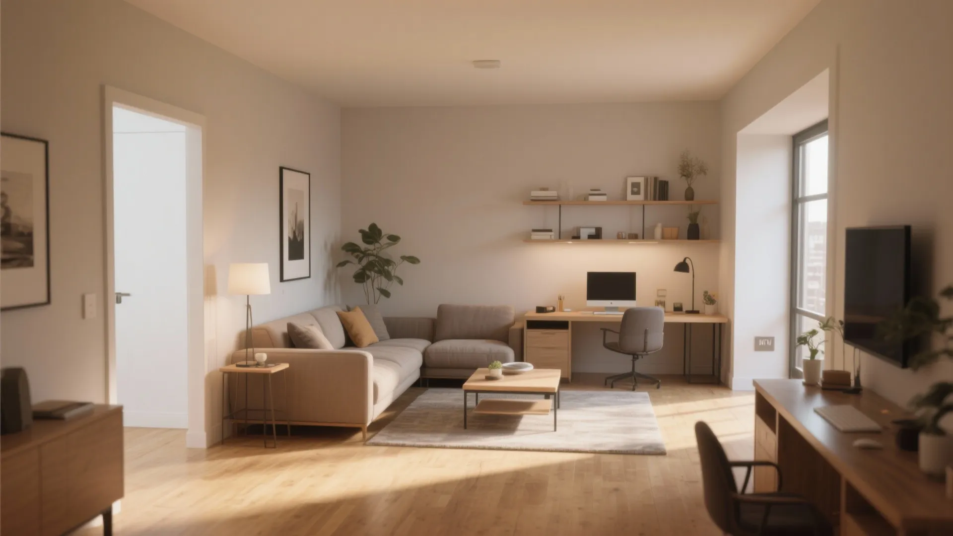 L-Shaped Furniture Layout