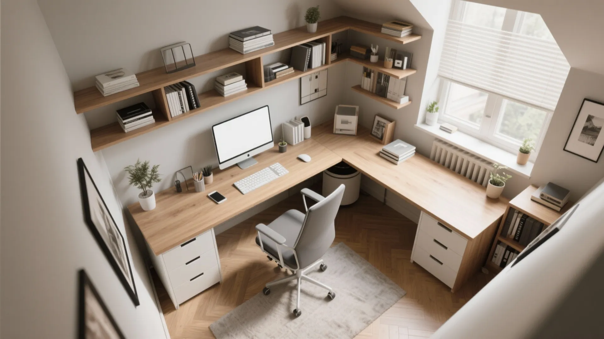 Multi-functional L-shaped layouts