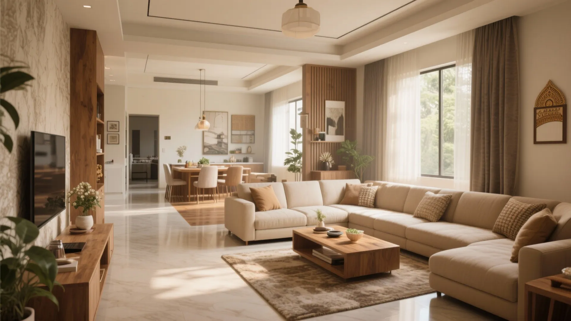 L-Shaped Furniture Arrangement