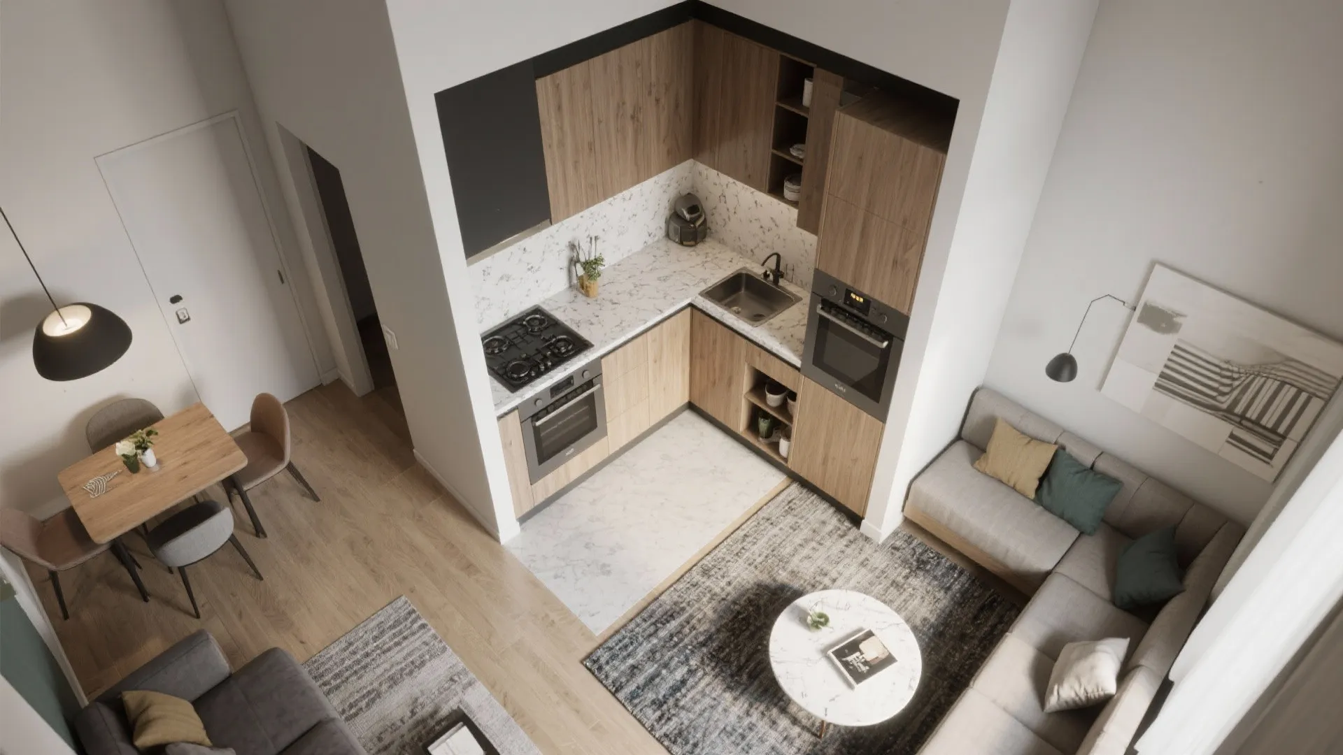 4. L-Shaped Layout for Maximum Efficiency