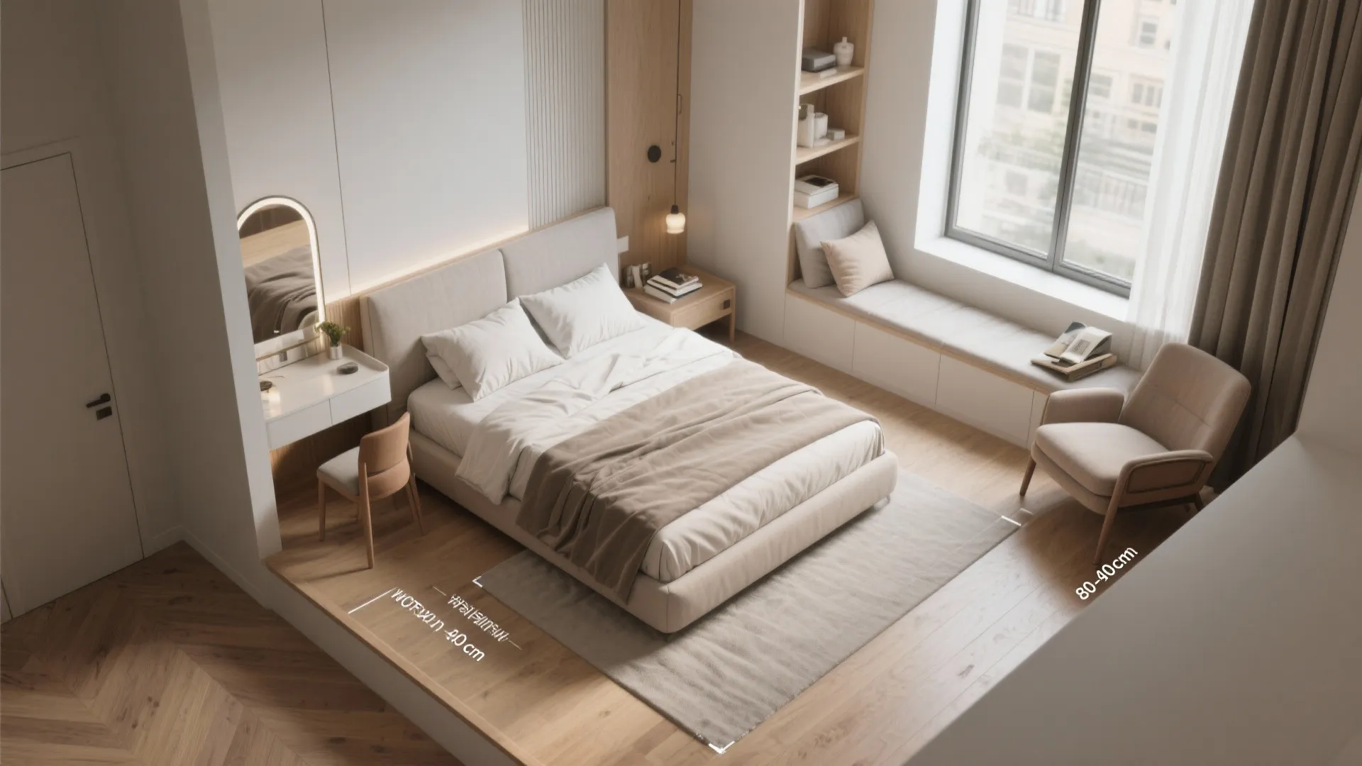 Multi-Functional Layouts with an L-Shaped Zone