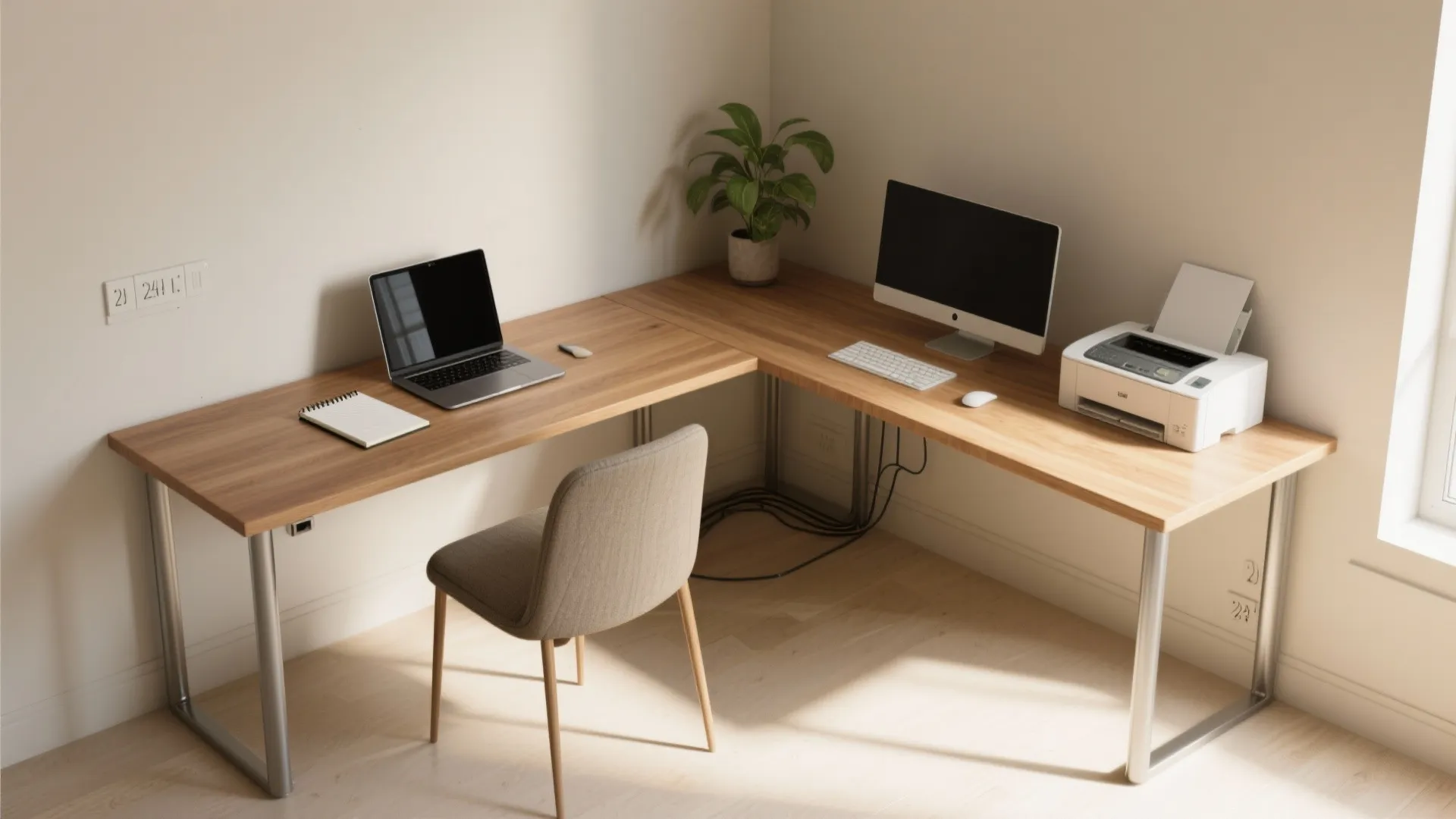 L-Shaped Compact Layout That Multitasks