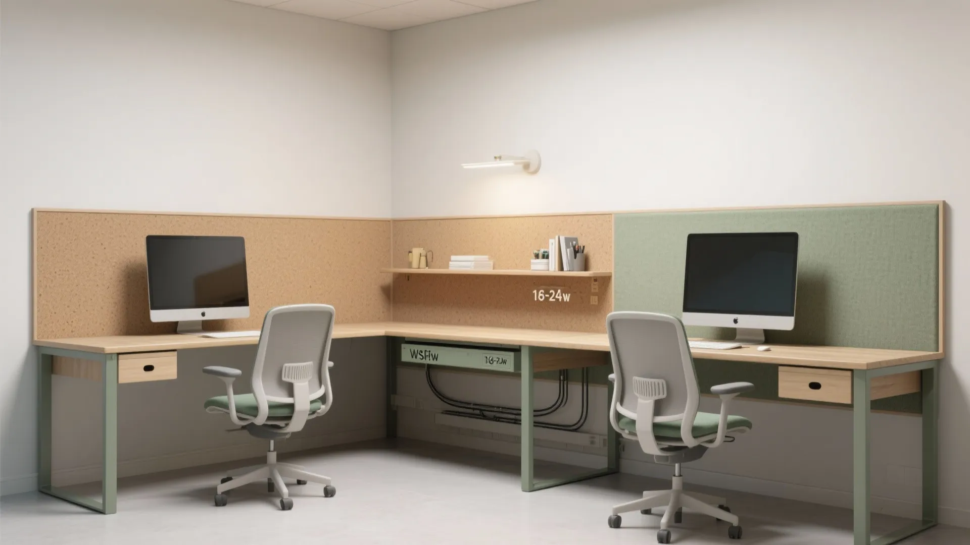 L-Shaped Desk and Corner-Friendly Layout