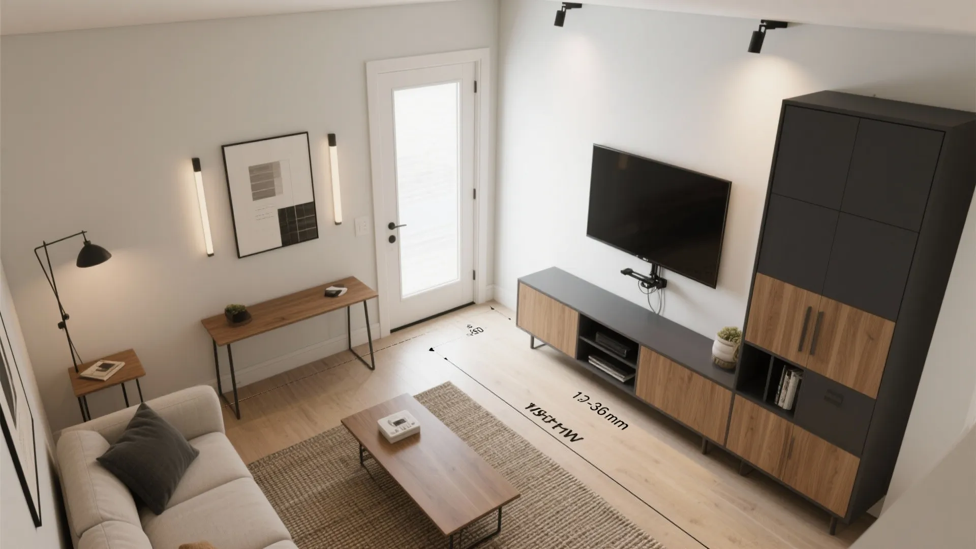 L‑Shaped Layout to Free the Floor