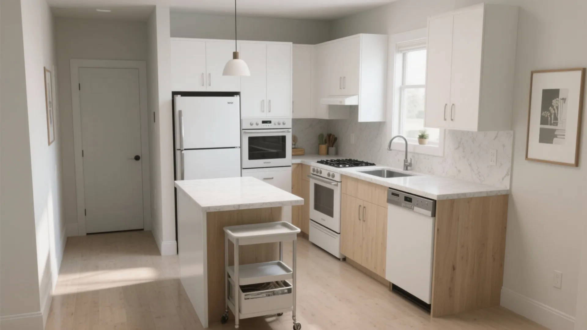 L-Shaped Small Kitchen Layout: Flow and Function