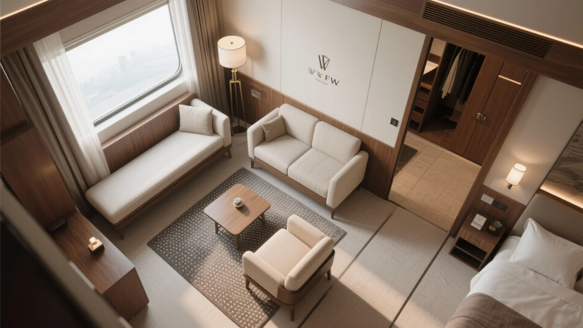 L-Shaped Lounge Layouts in Compact Luxury Rooms