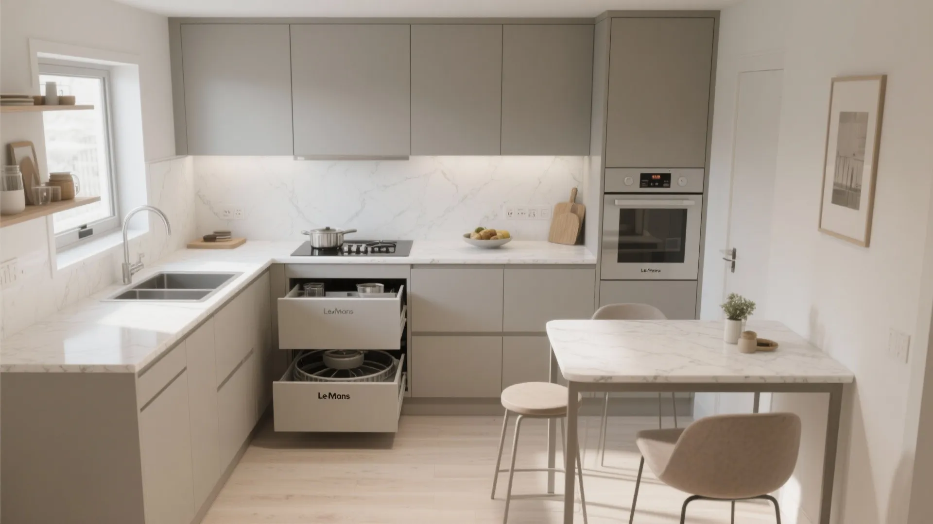 L-Shaped Layout to Unlock Counter Space