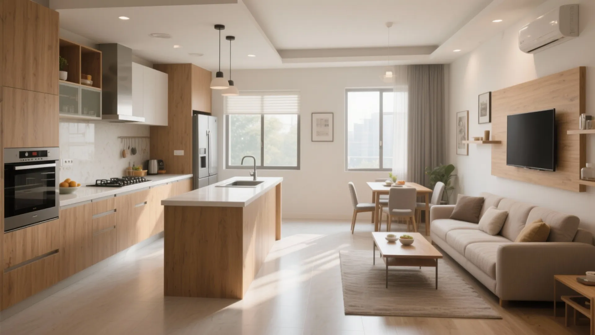 Flexible L-shaped layouts that free countertop space