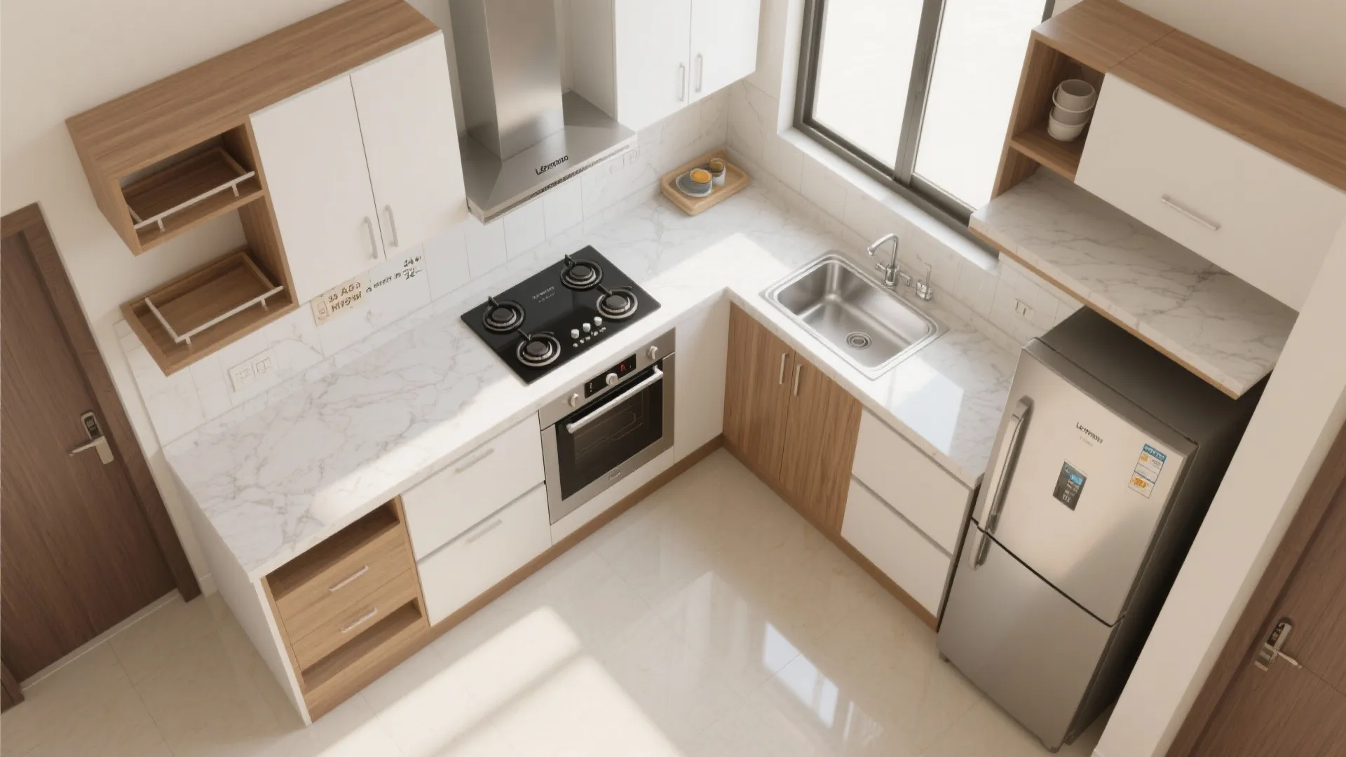 Efficient L-Shaped Layouts