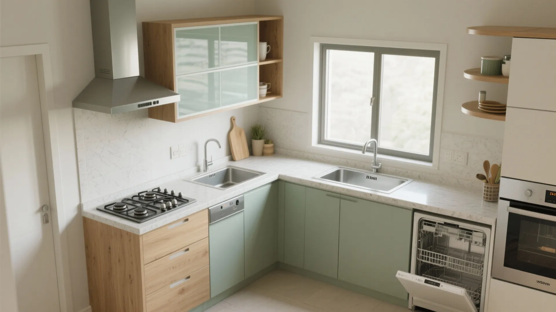 L-Shaped Layout to Unlock More Counter Space