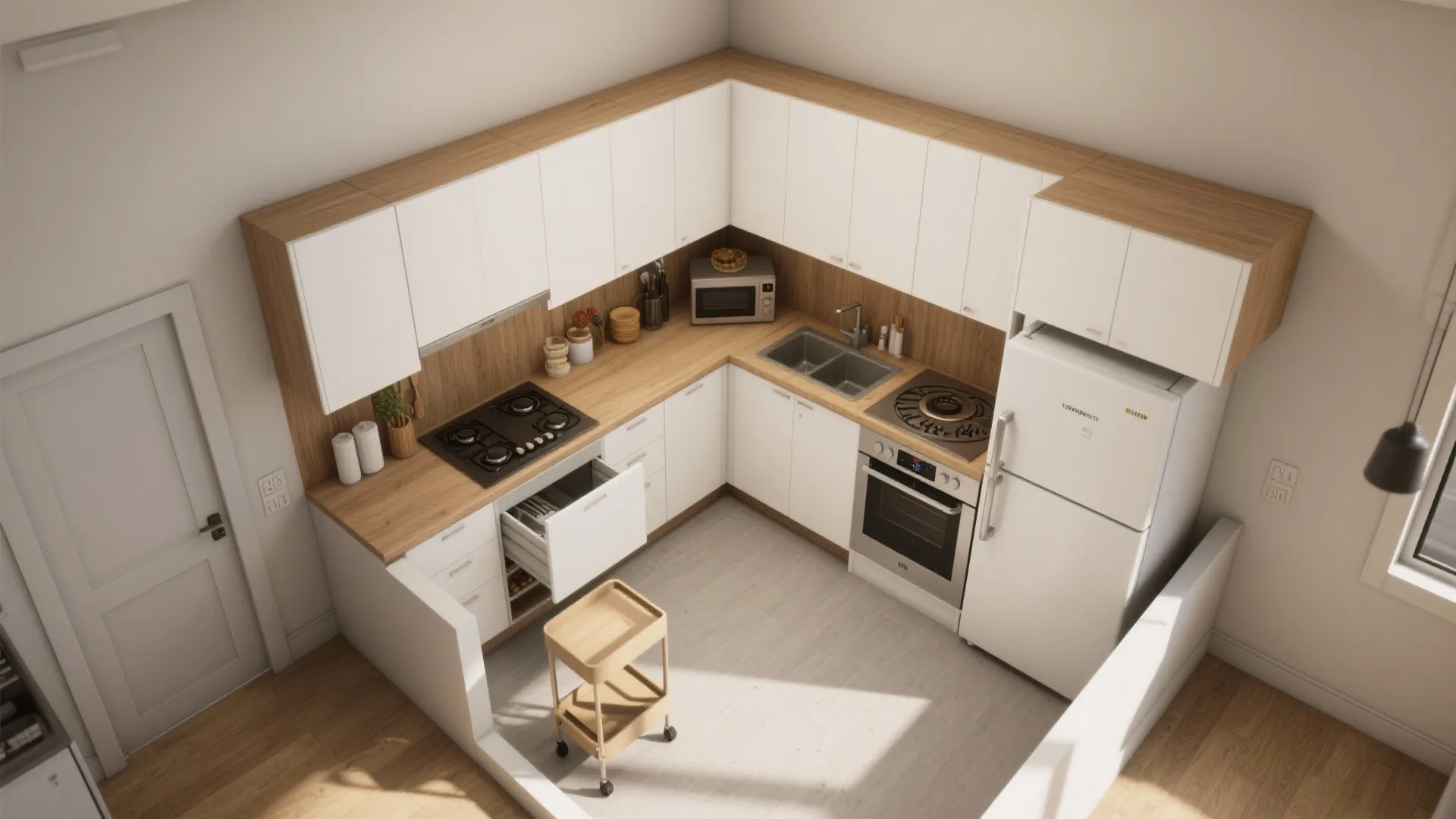 The Compact Power of an L-Shaped Layout