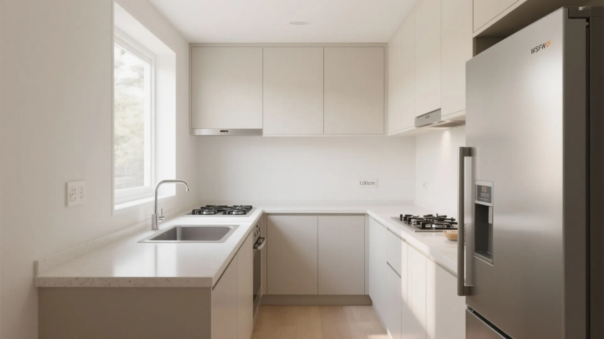 L-Shaped Layout to Free Counter Space