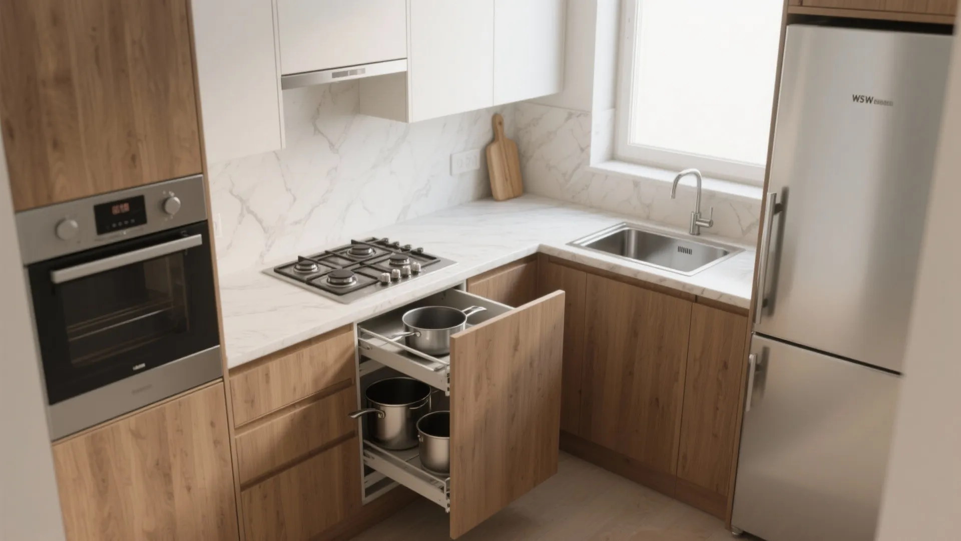 L-Shaped Layout to Unlock Counter Space