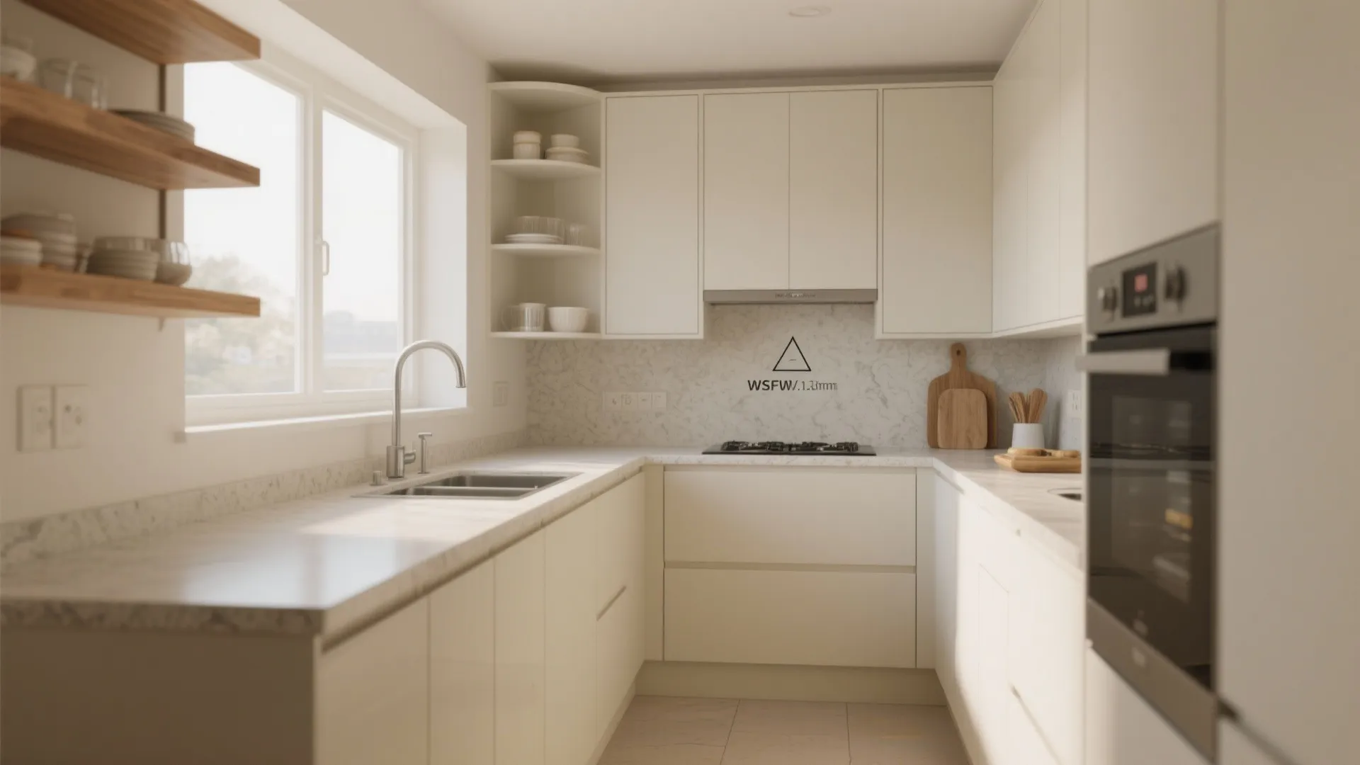 L-Shaped Small Kitchen Layout