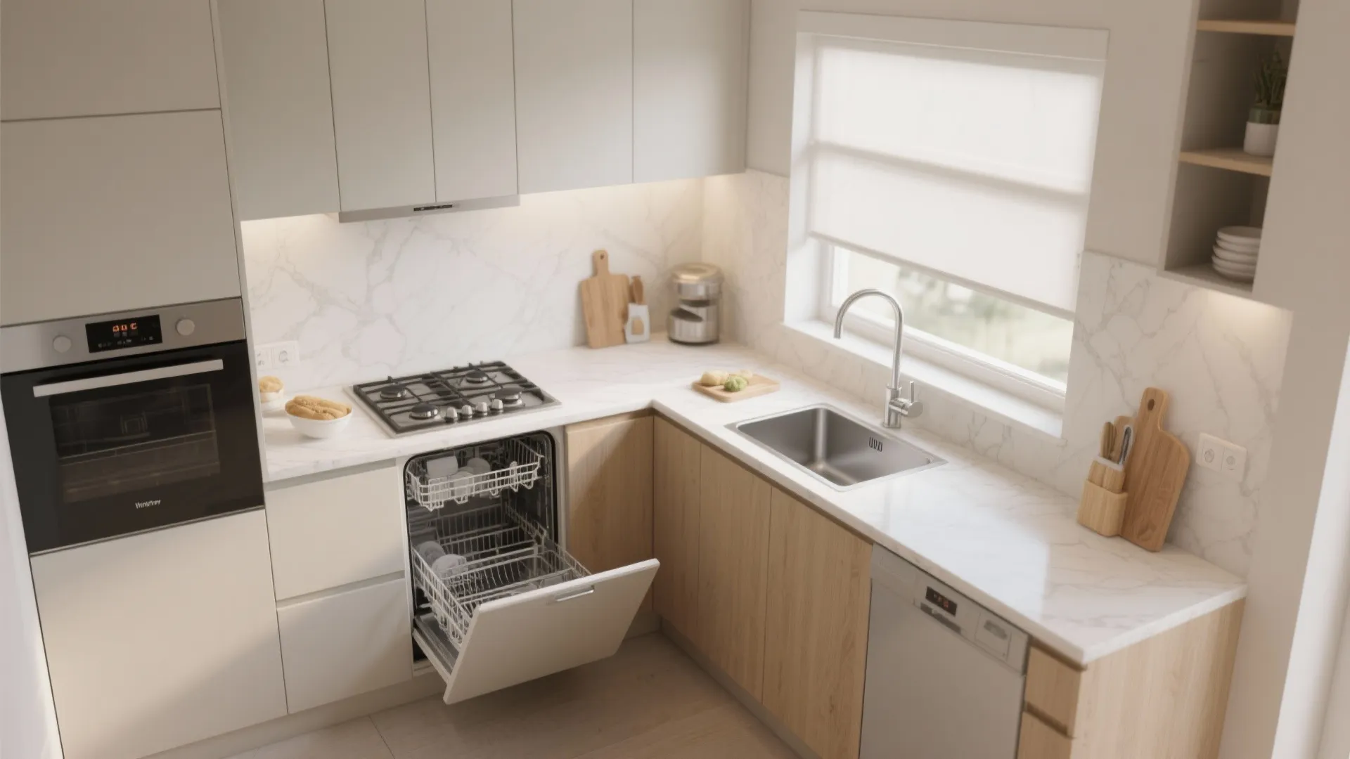 L-Shaped Layout to Unlock Counter Space