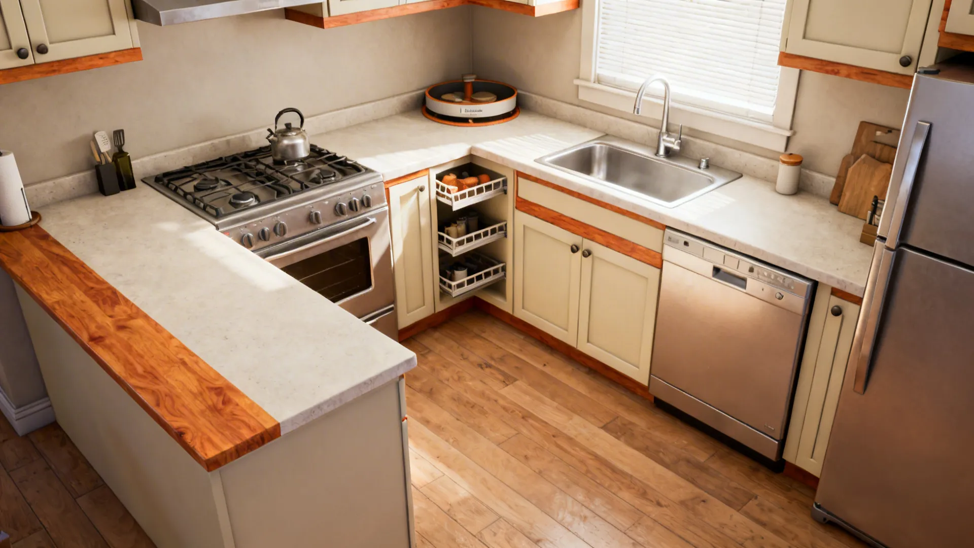 Compact L-Shaped Layouts for Everyday Cooking