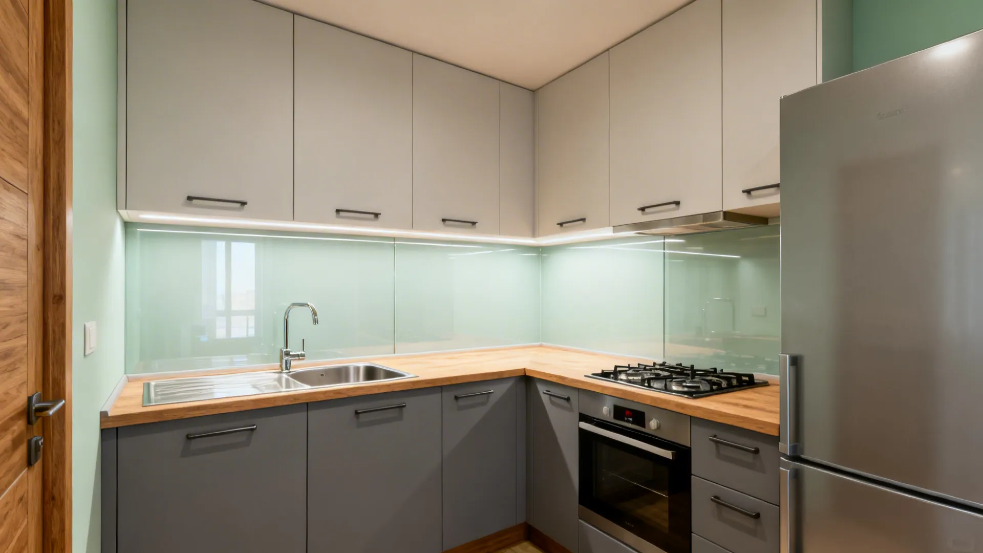 L-Shaped Layout to Free Counter Space