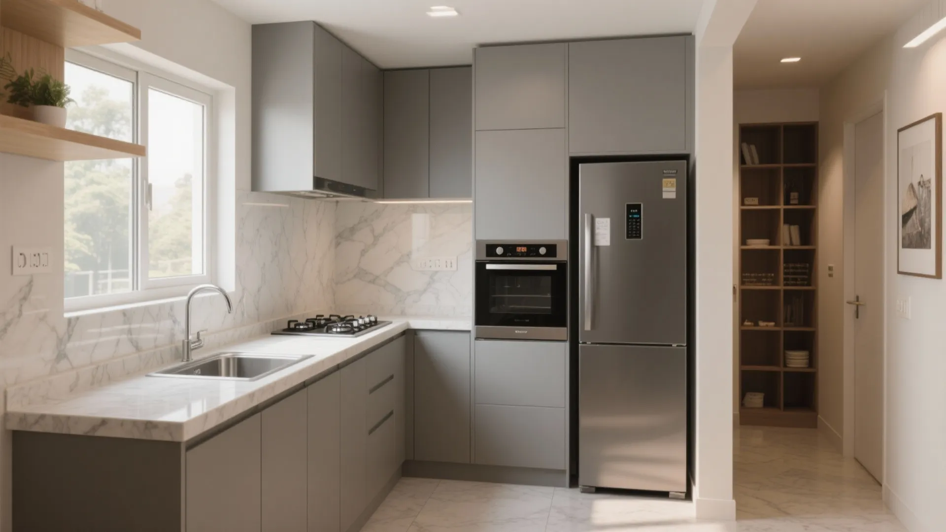 L-Shaped Layout to Unlock Counter Space