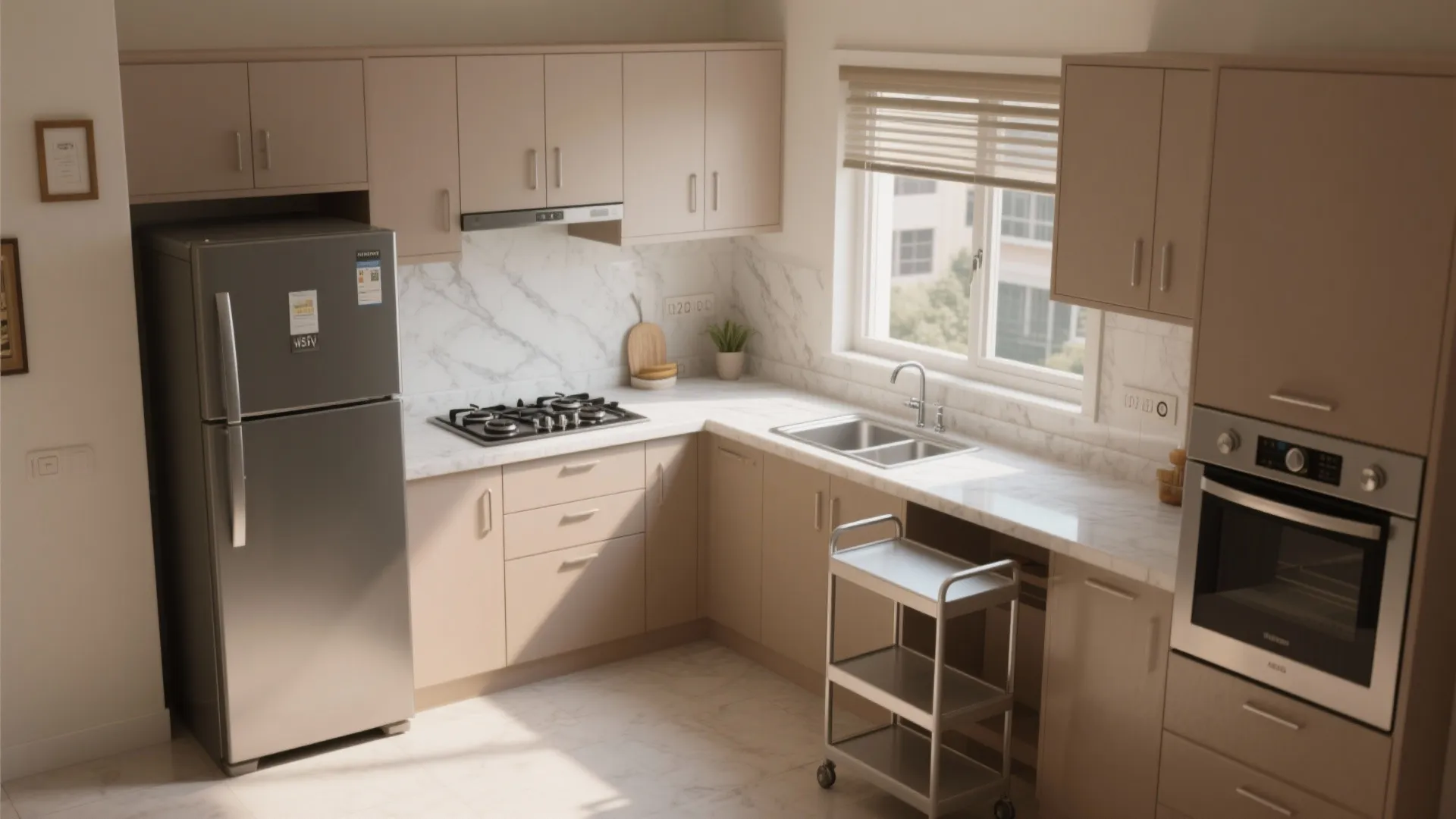 L-Shaped Layout to Unlock Counter Space