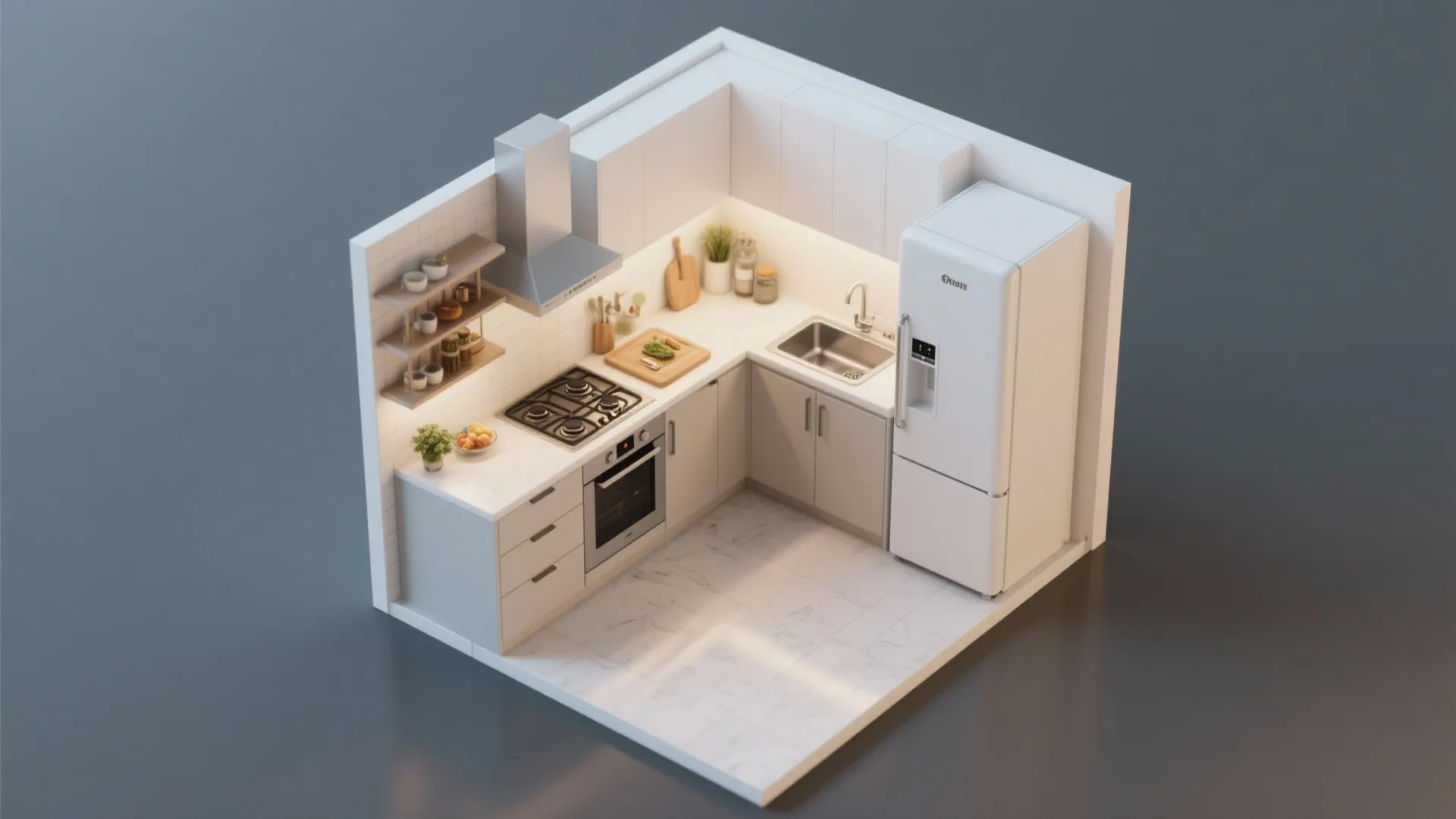 L-Shaped Layout to Unlock Prep Space