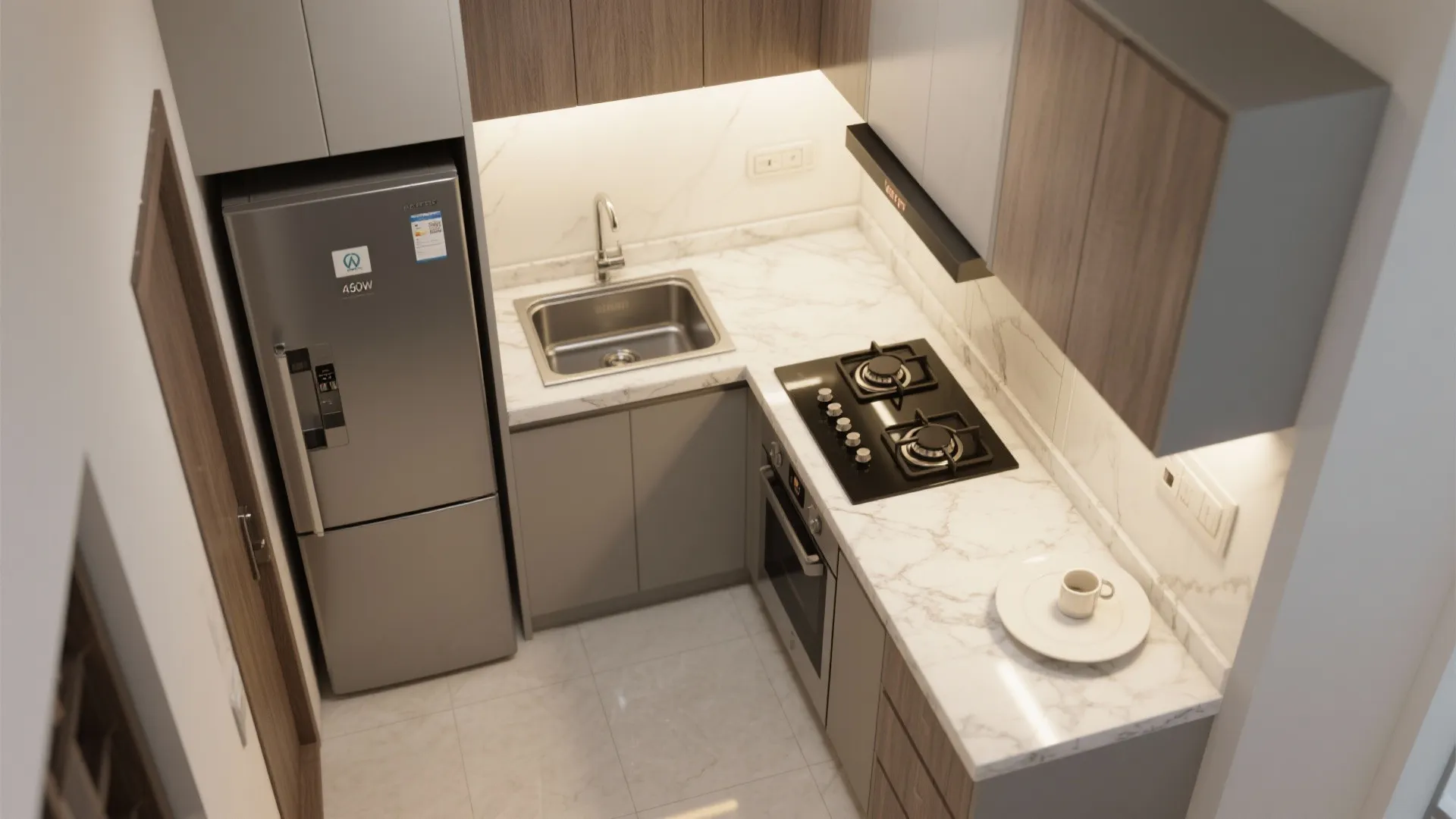 L-Shaped Layout for Efficient Flow