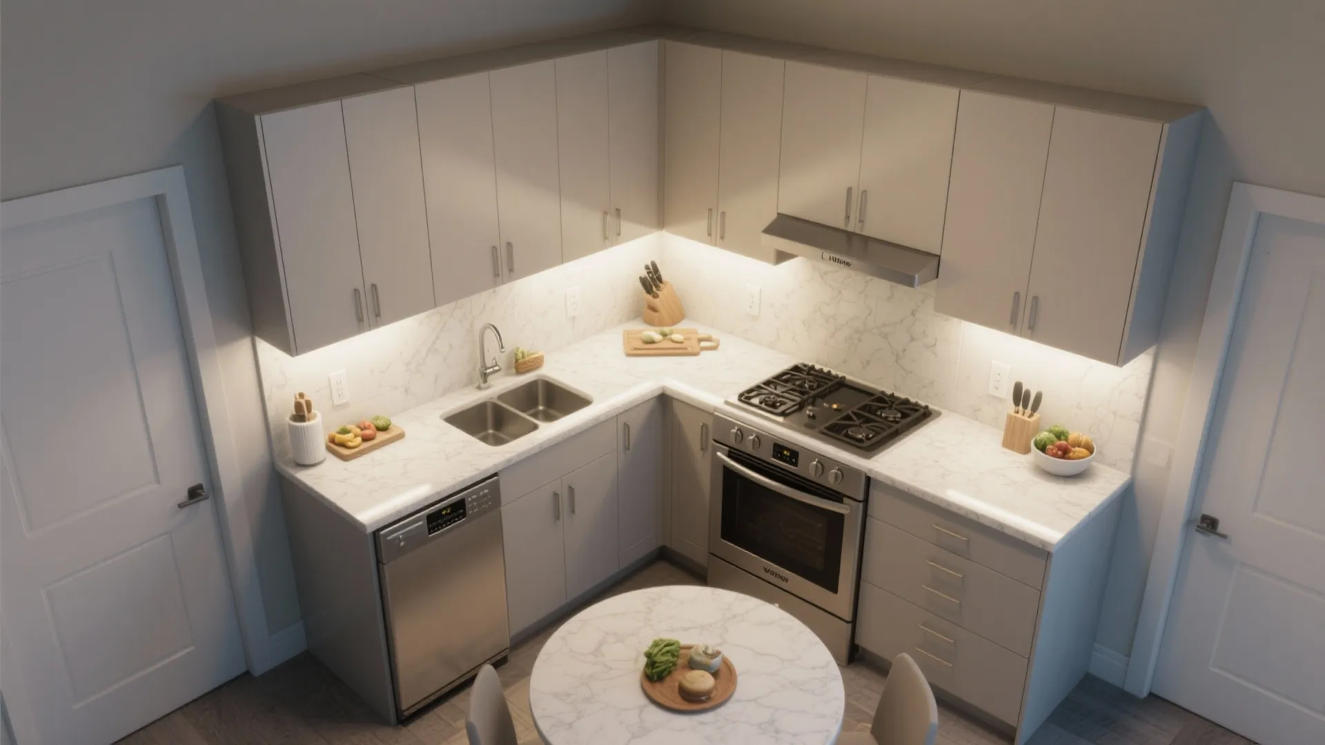 Smart L-Shaped Layouts in Tight Kitchens