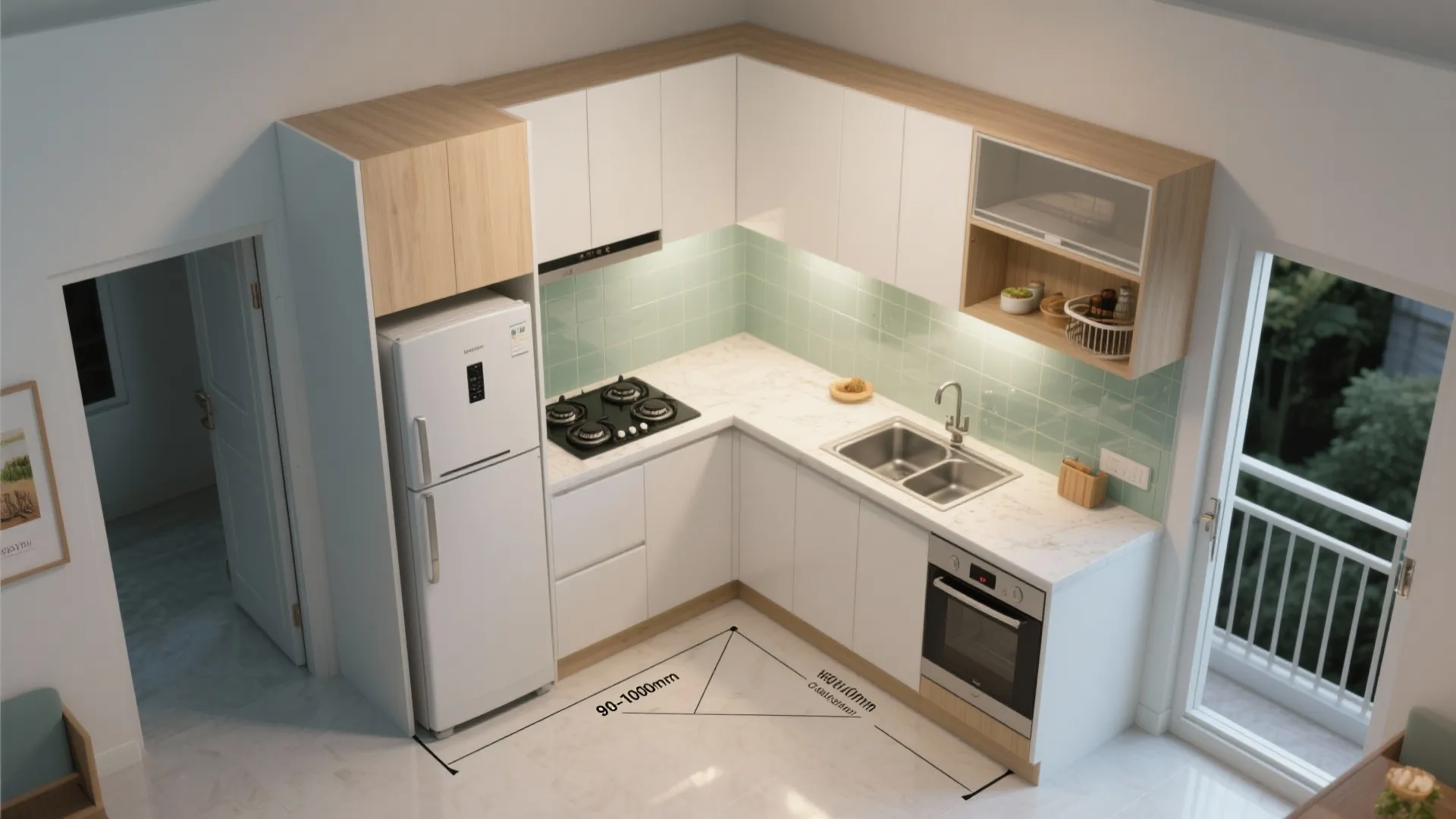 L-Shaped Layout To Unlock Counter Space