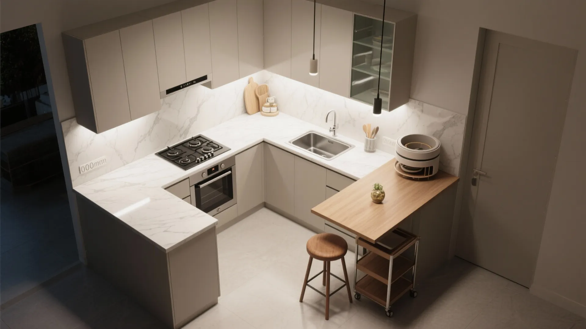 L-Shaped Compact Layout for Flow and Flex