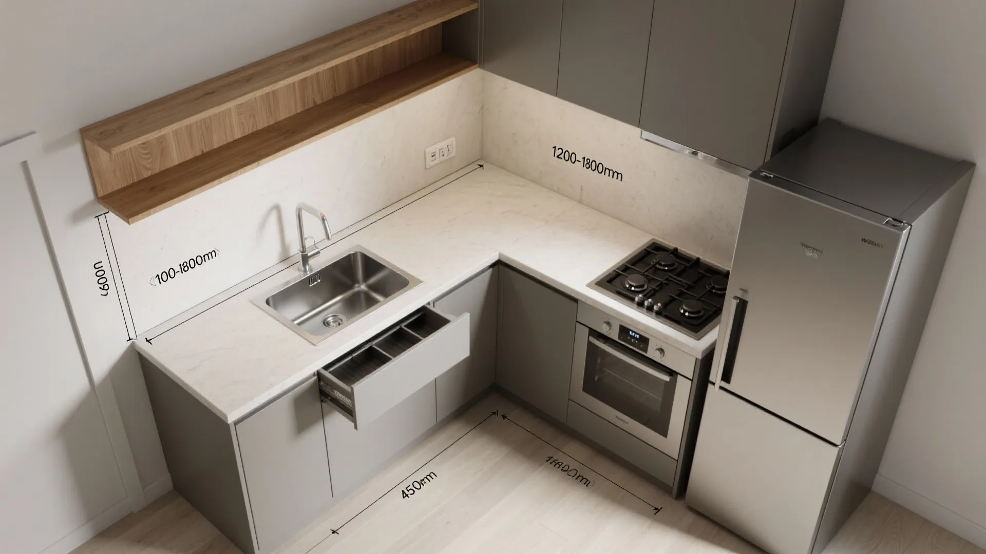 Smart L-Shaped Layouts in Tight Rooms