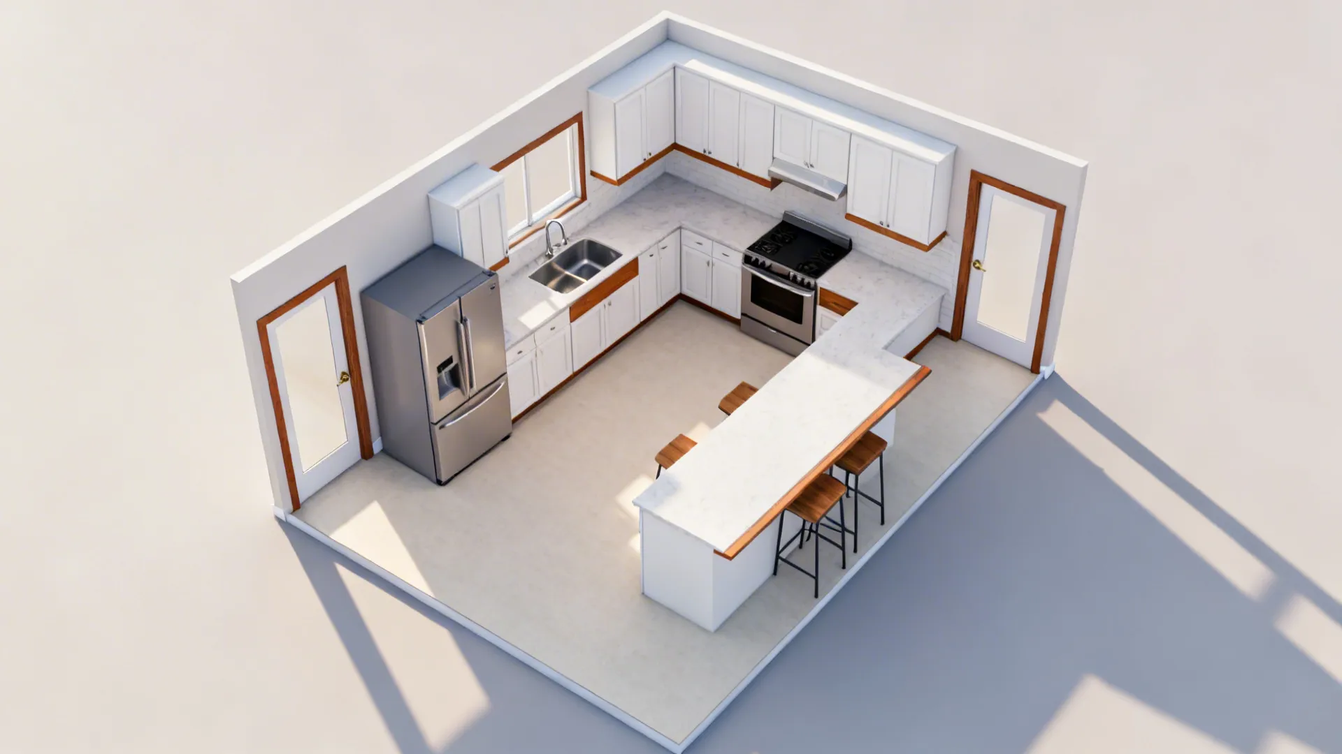 L-Shaped Kitchens that Flow