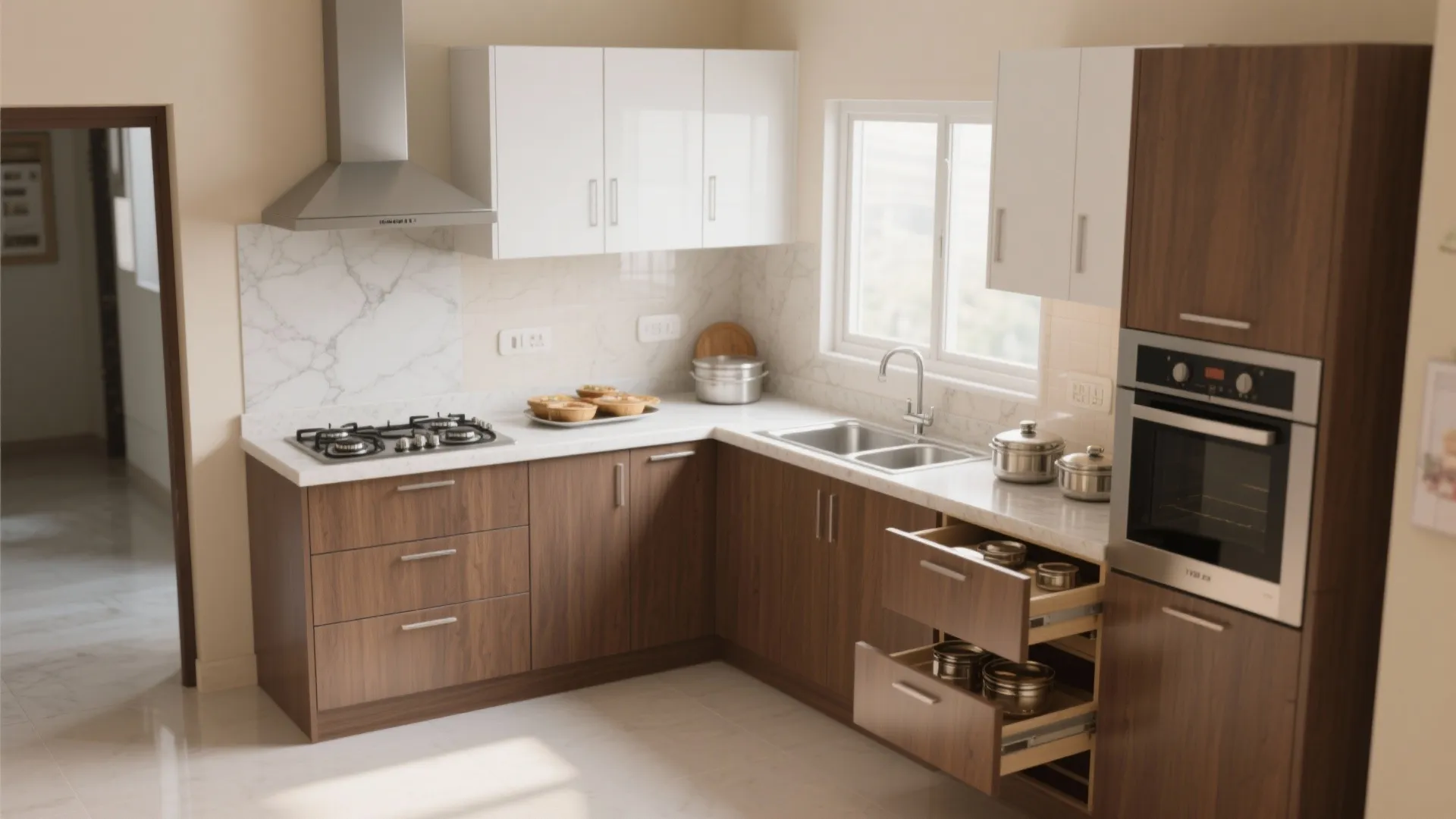 L-Shaped Layout to Unlock Counter Space