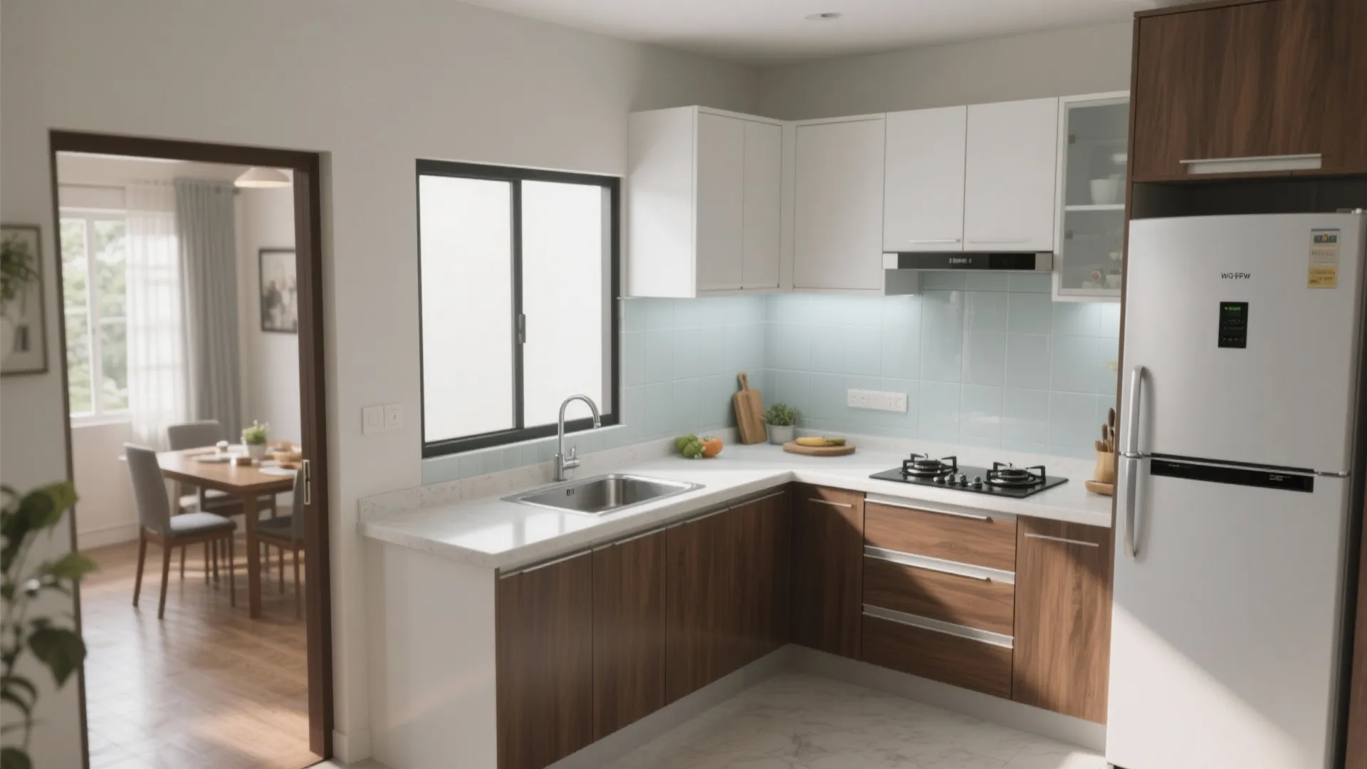 L-Shaped Layout to Unlock Counter Space