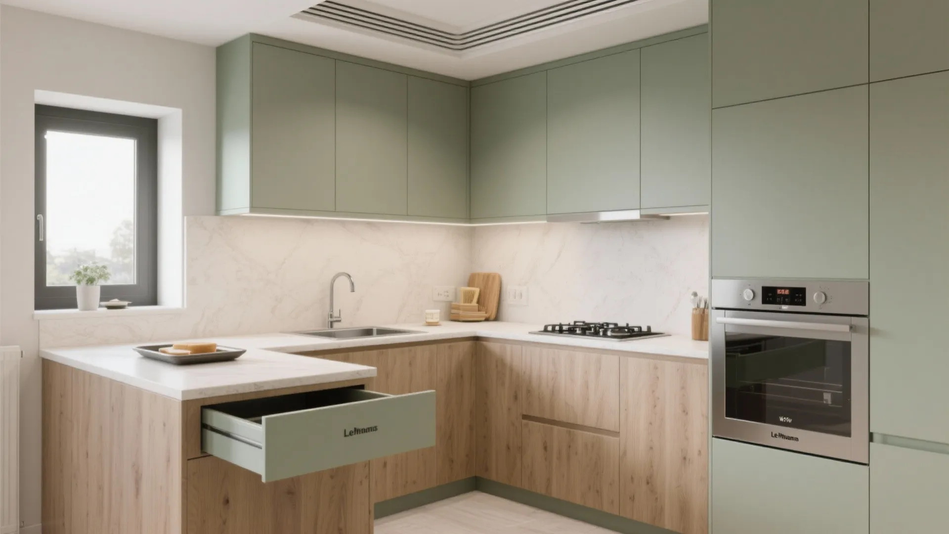 L-Shaped Layout to Unlock Counter Space