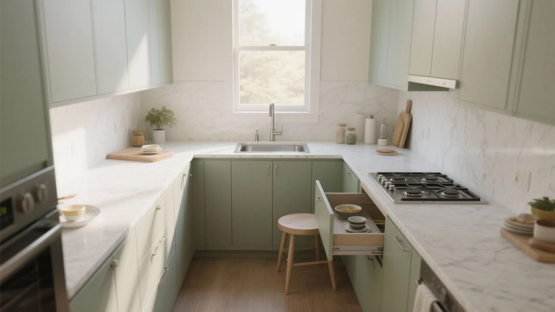 L-Shaped Layout to Unlock Counter Space