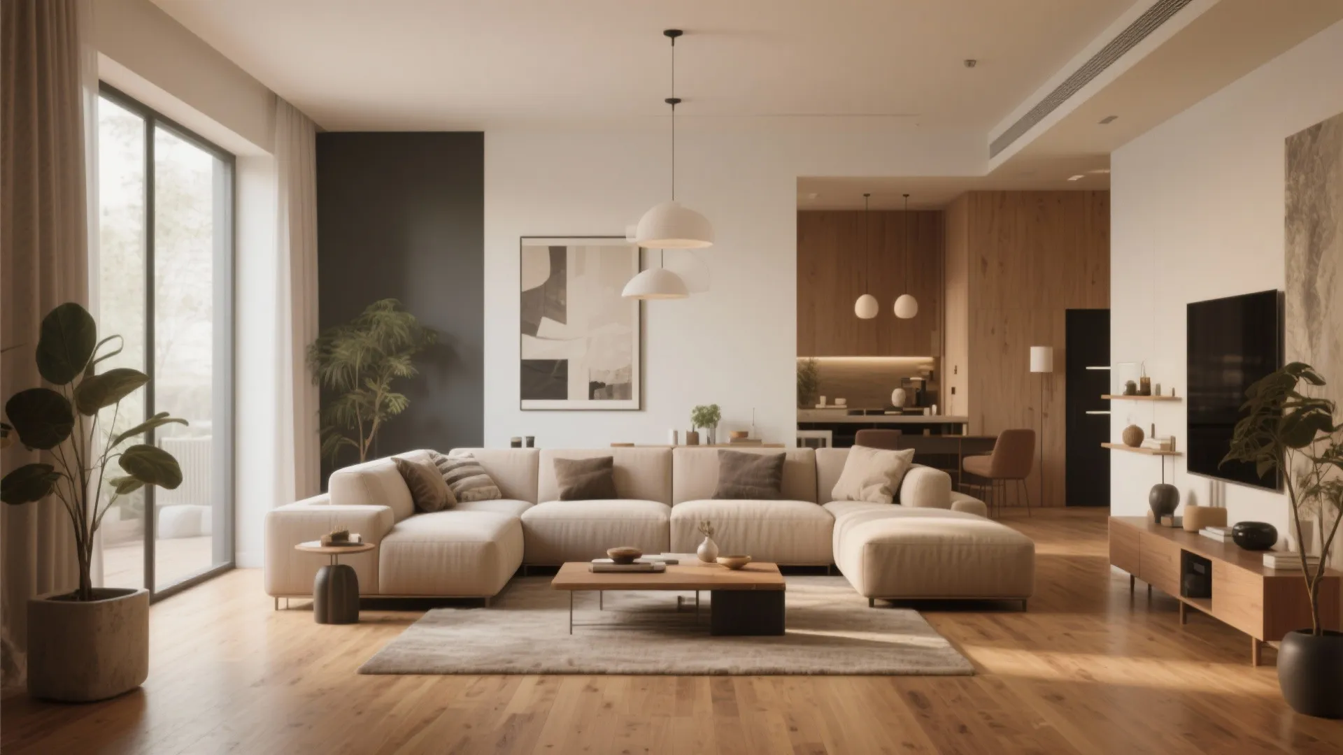 7. L-Shaped Furniture Layout