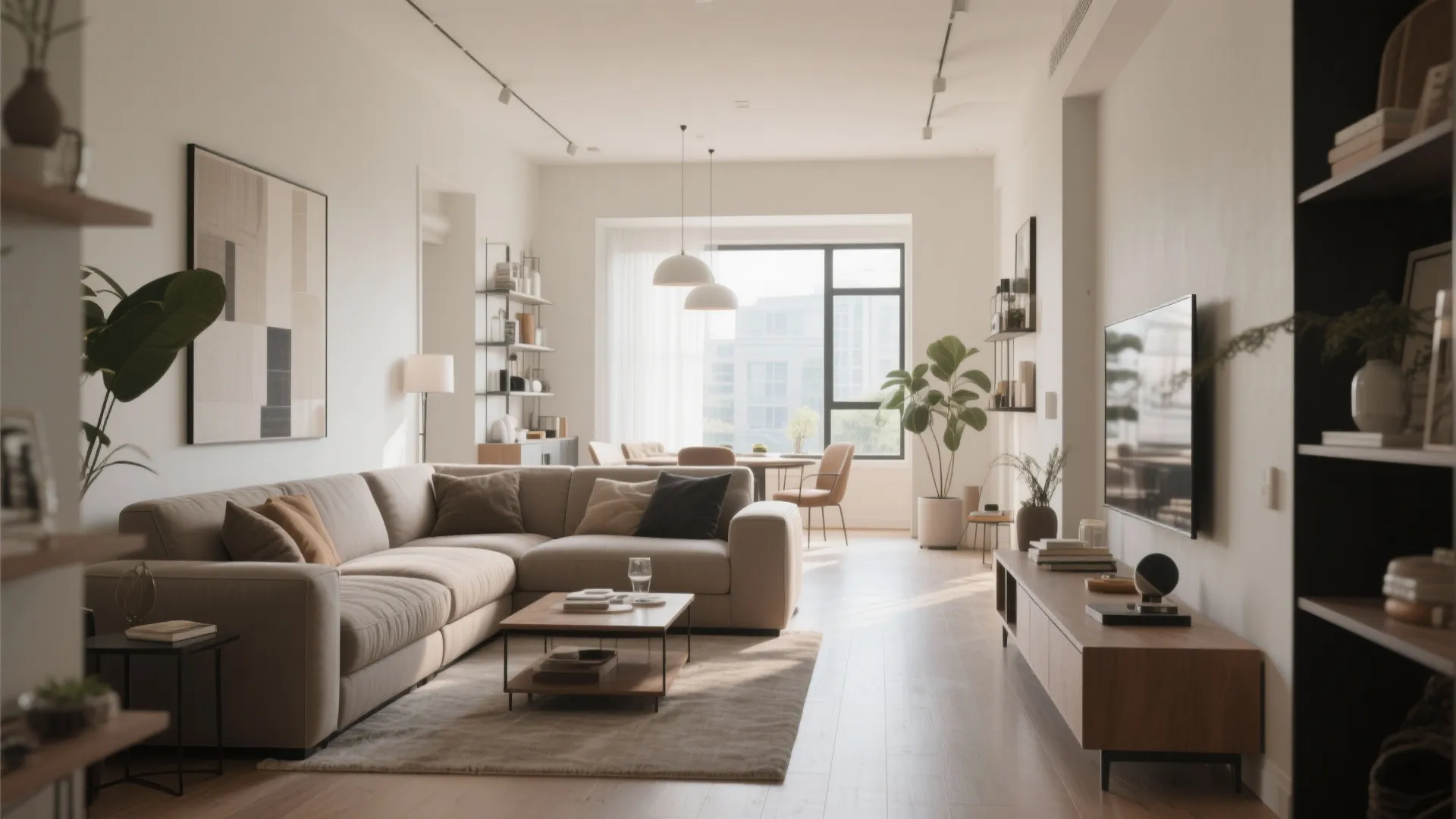 9. L-Shaped Furniture Arrangement