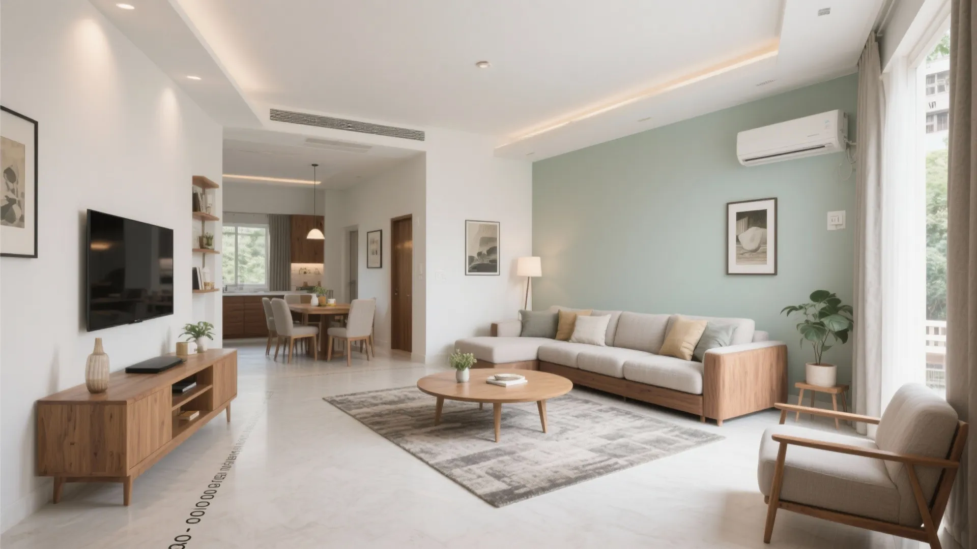 L-Shaped Living–Dining to Unlock Flow