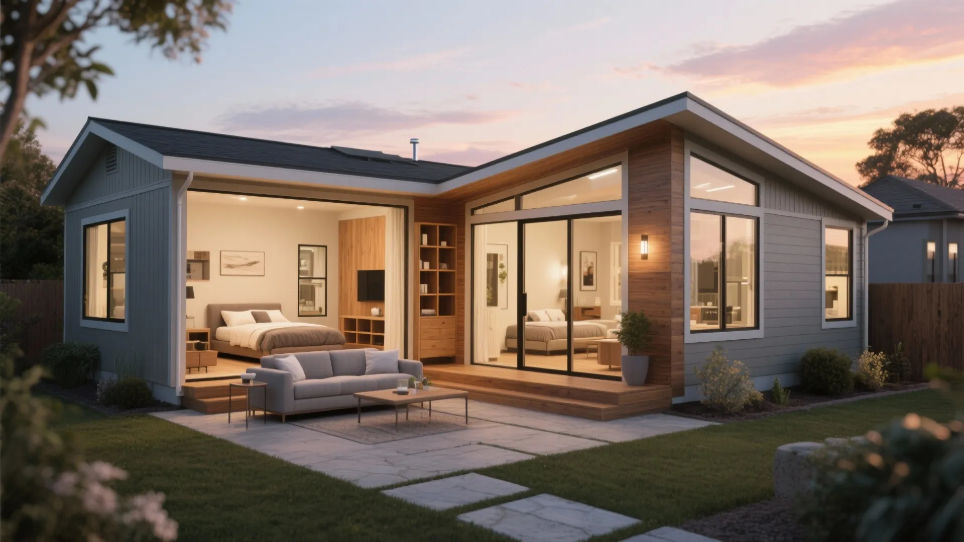 5. L-Shaped Living to Maximize Lot Fit