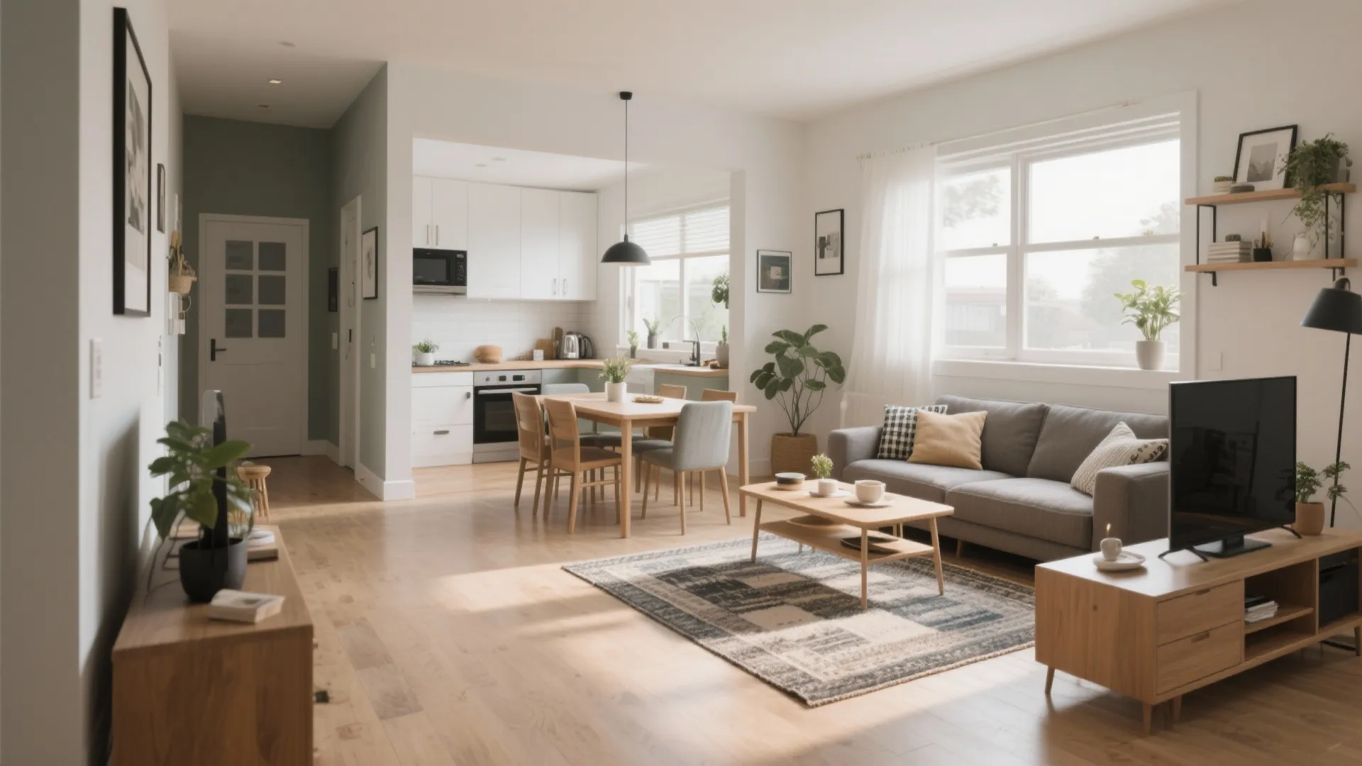 L-Shaped Living-Dining Layout