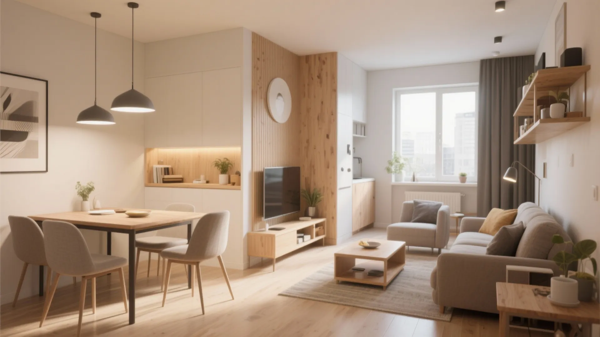 L-Shaped Living-Dining Layout