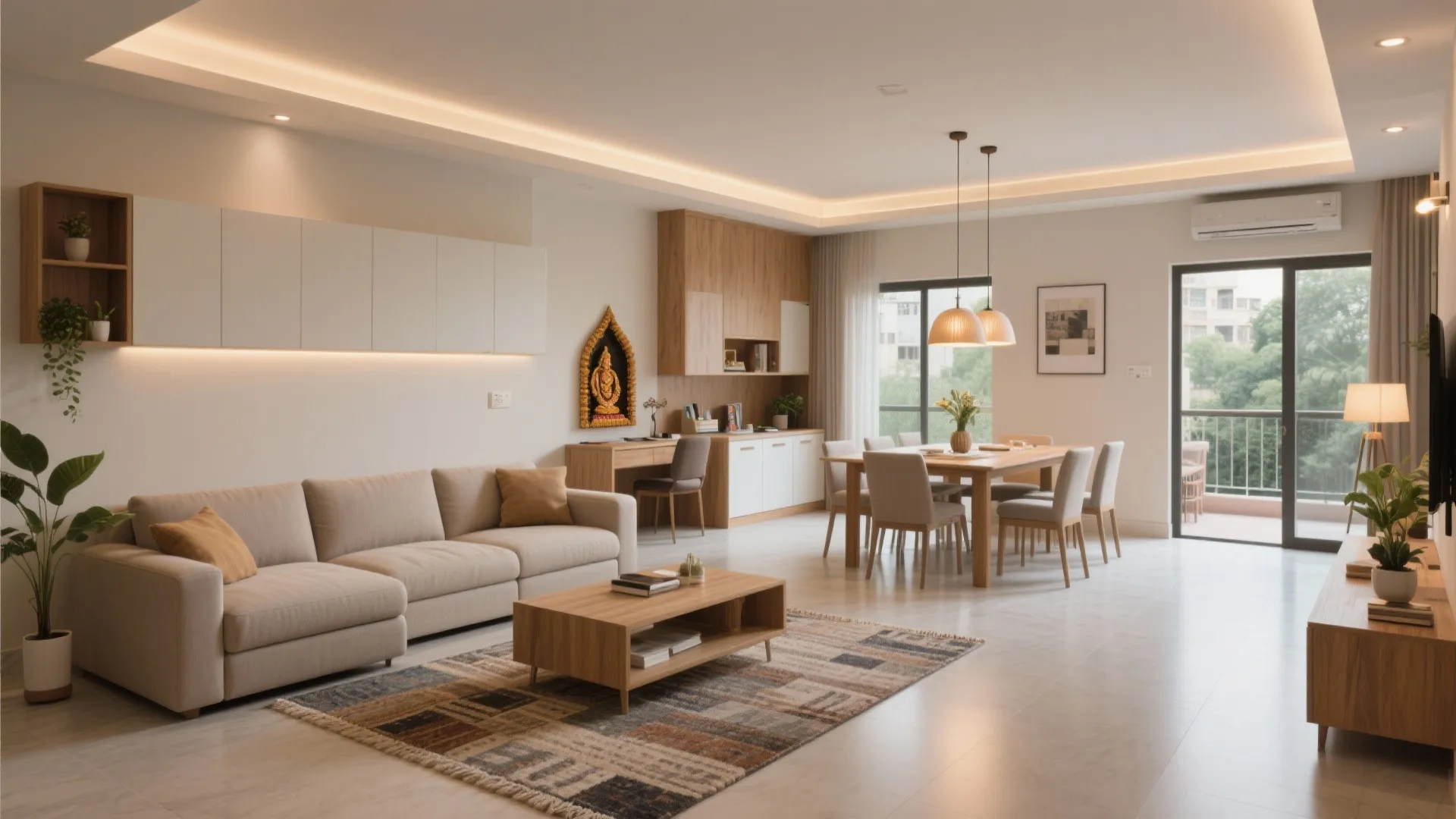 L-Shaped Living-Dining to Unlock Multi-Use Zones