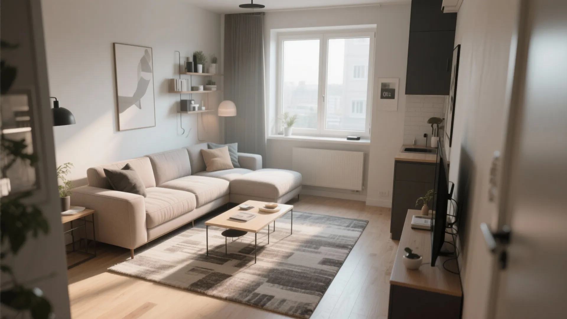 L-Shaped Living Room Layout