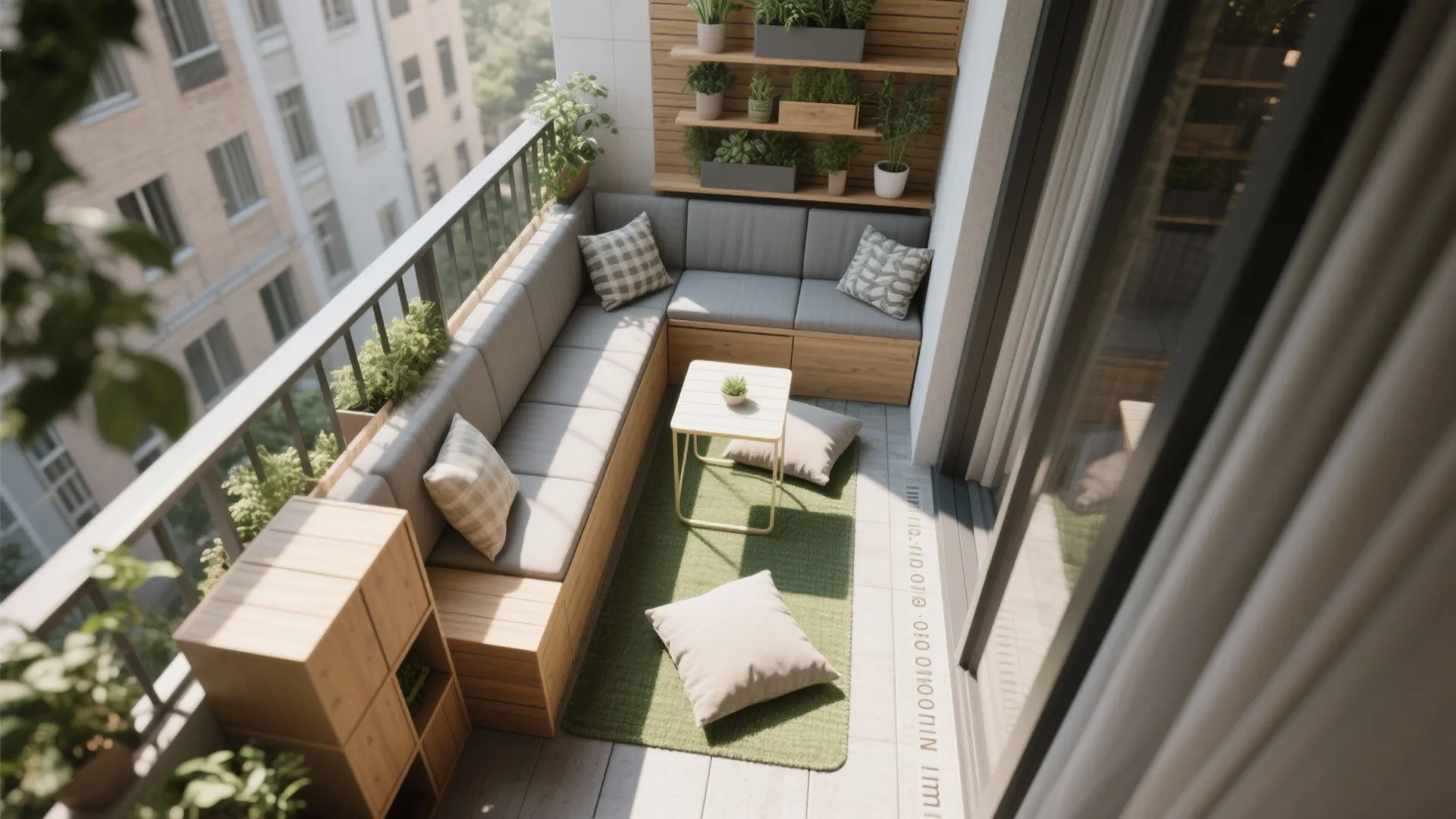 L-Shaped Micro Lounge and Smart Zoning